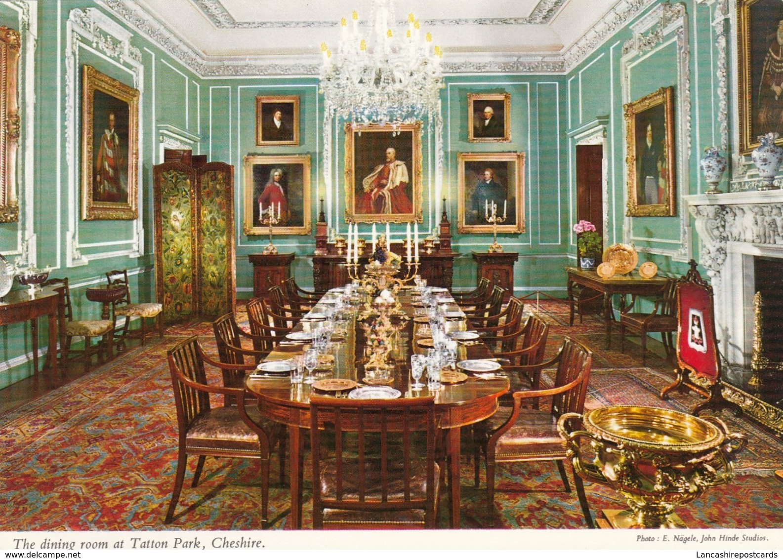 Postcard The Dining Room At Tatton Park Cheshire By John Hinde My Ref  B23871 - Other & Unclassified