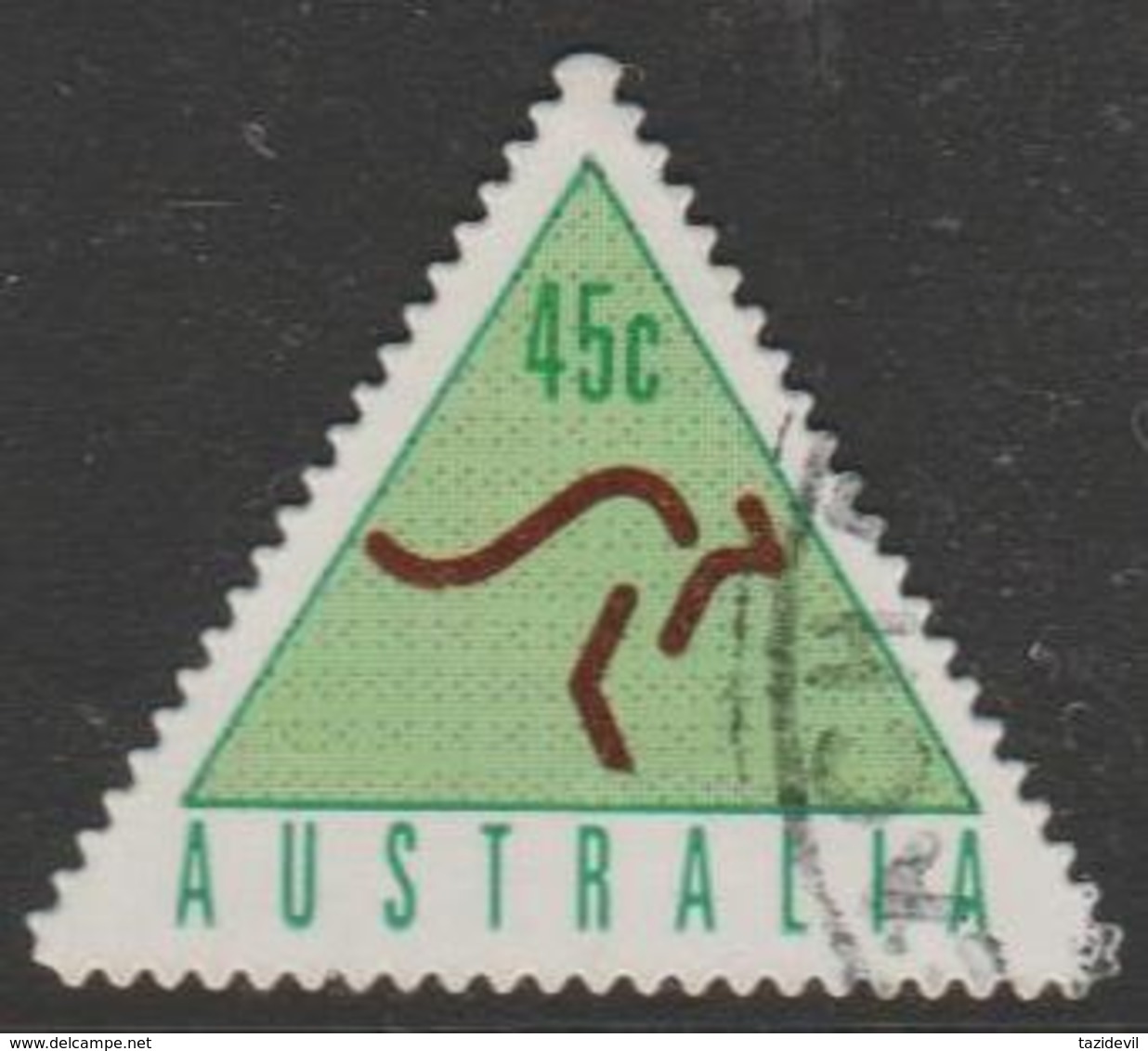 AUSTRALIA - DIE-CUT-USED 1994 45c Automatic Teller Machine Booklet Stamp - Green - Usados