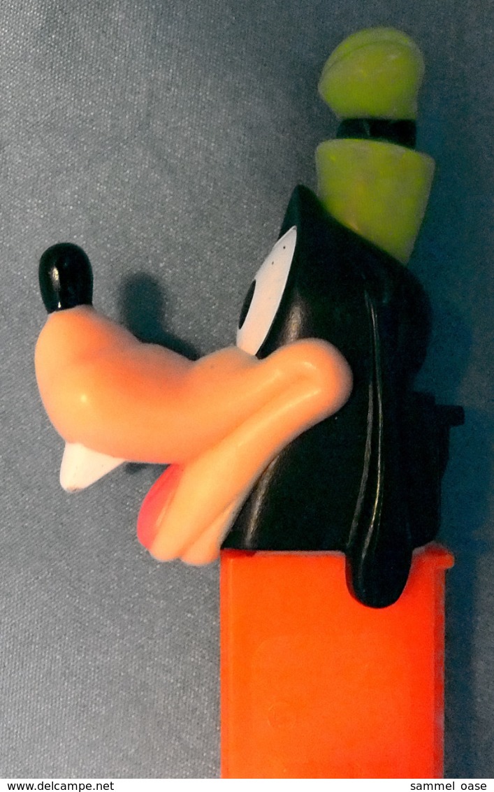 PEZ-Figur Disney  -  Orangener Goofy Mit Grüner Mütze - Pez