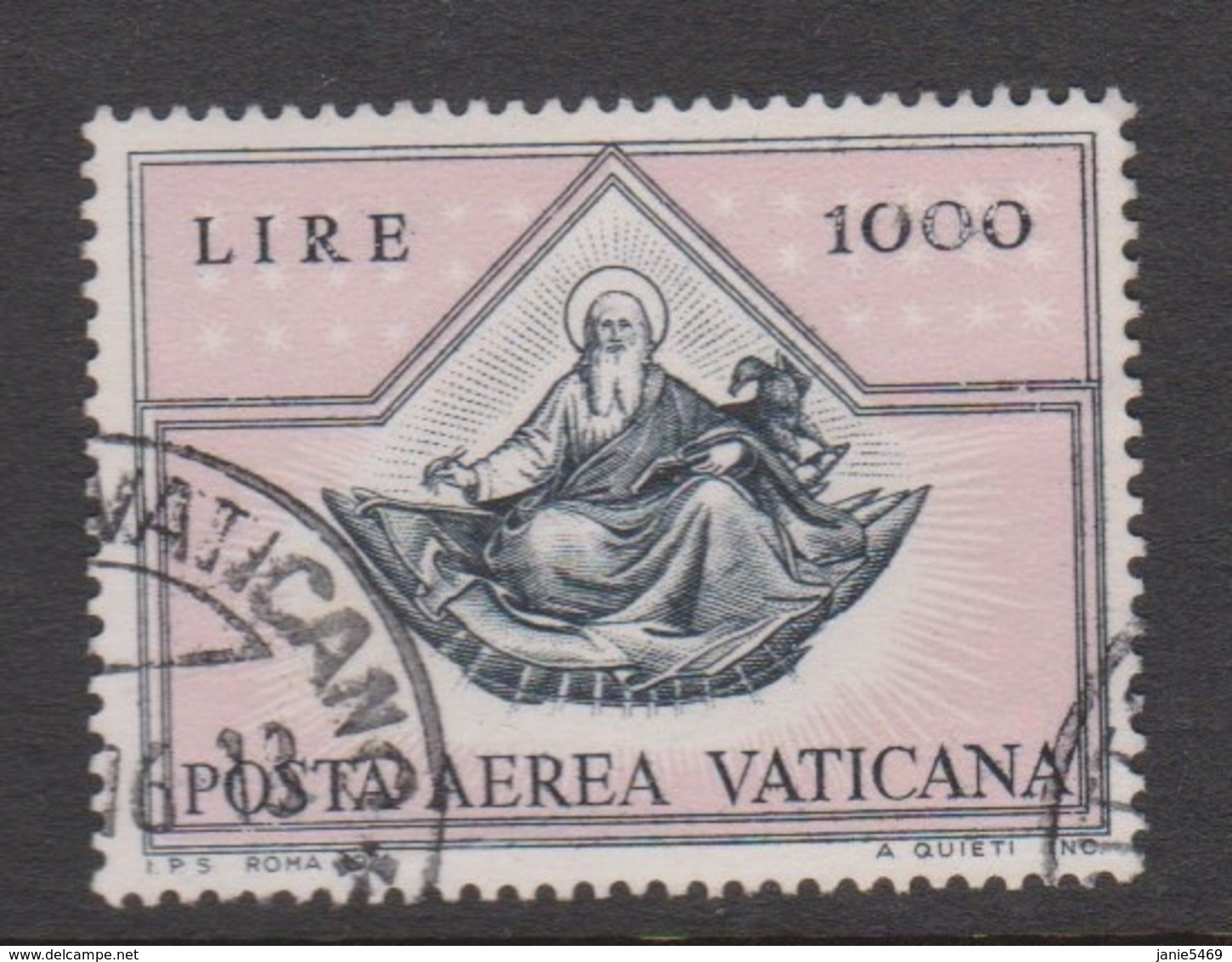 Vatican City AP 60 1971 The Evangelists .1000 Lire Lilac And Black Used - Gebraucht