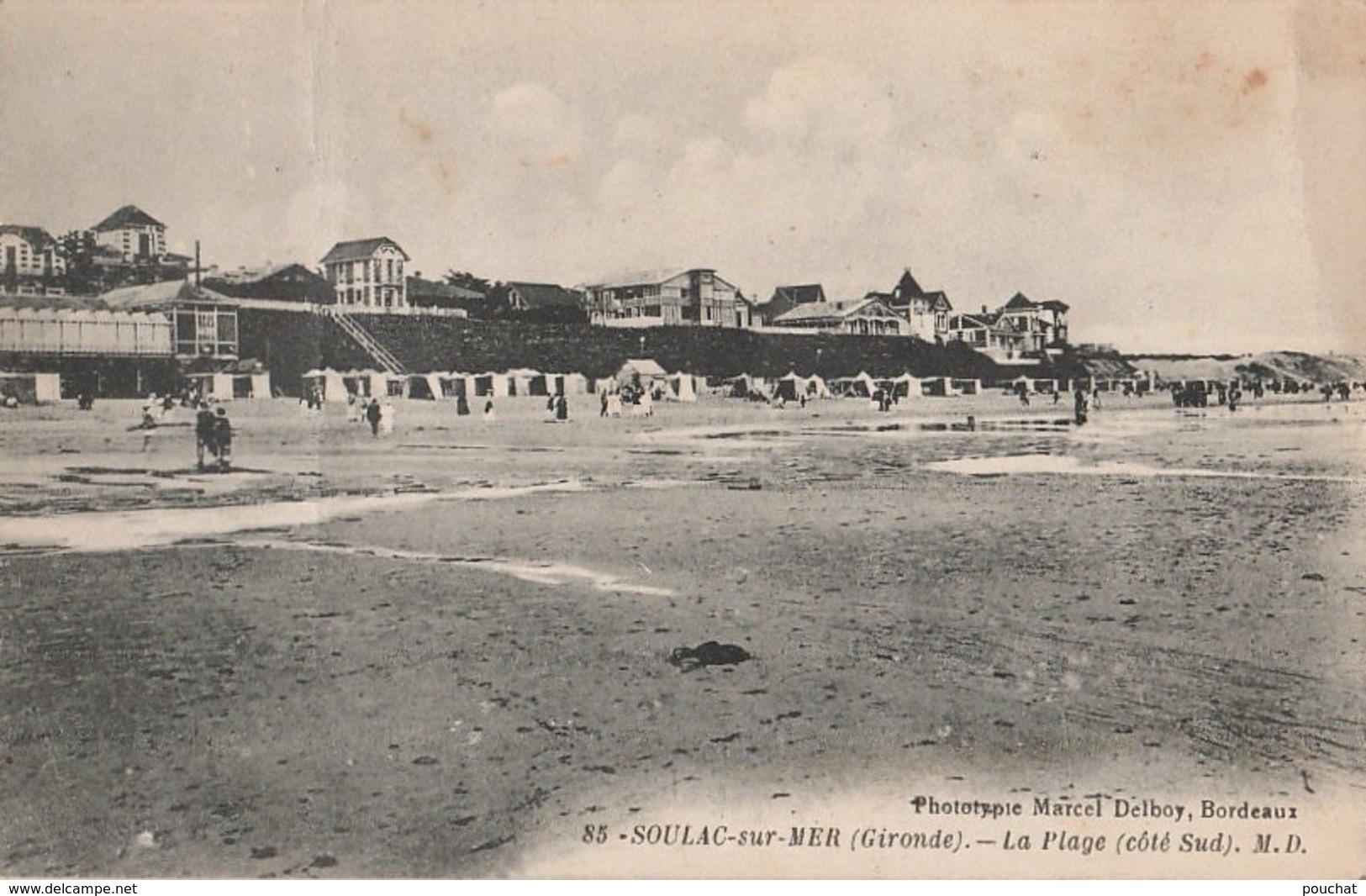 G5-33) SOULAC MER (GIRONDE)  LA PLAGE (COTE SUD) - (2 SCANS) - Soulac-sur-Mer