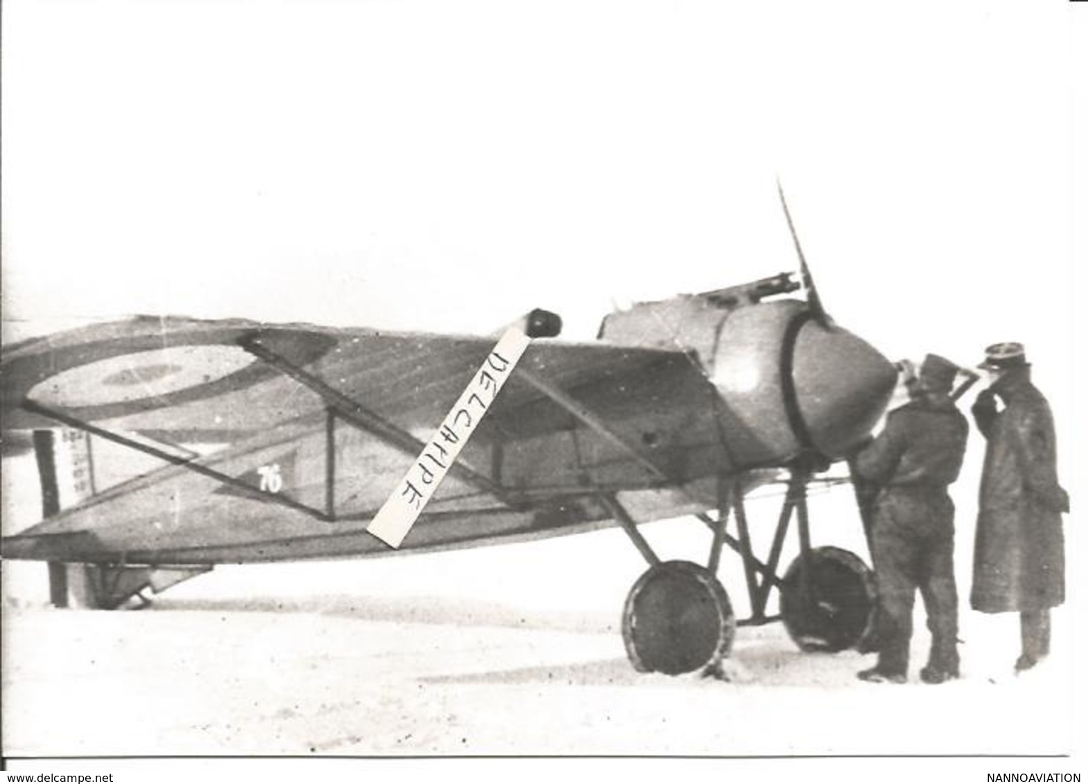 PHOTO AVION MORANE SAULNIER MS  DANS LA NEIGE  A IDENTIFIER  12X18CM - 1946-....: Modern Era