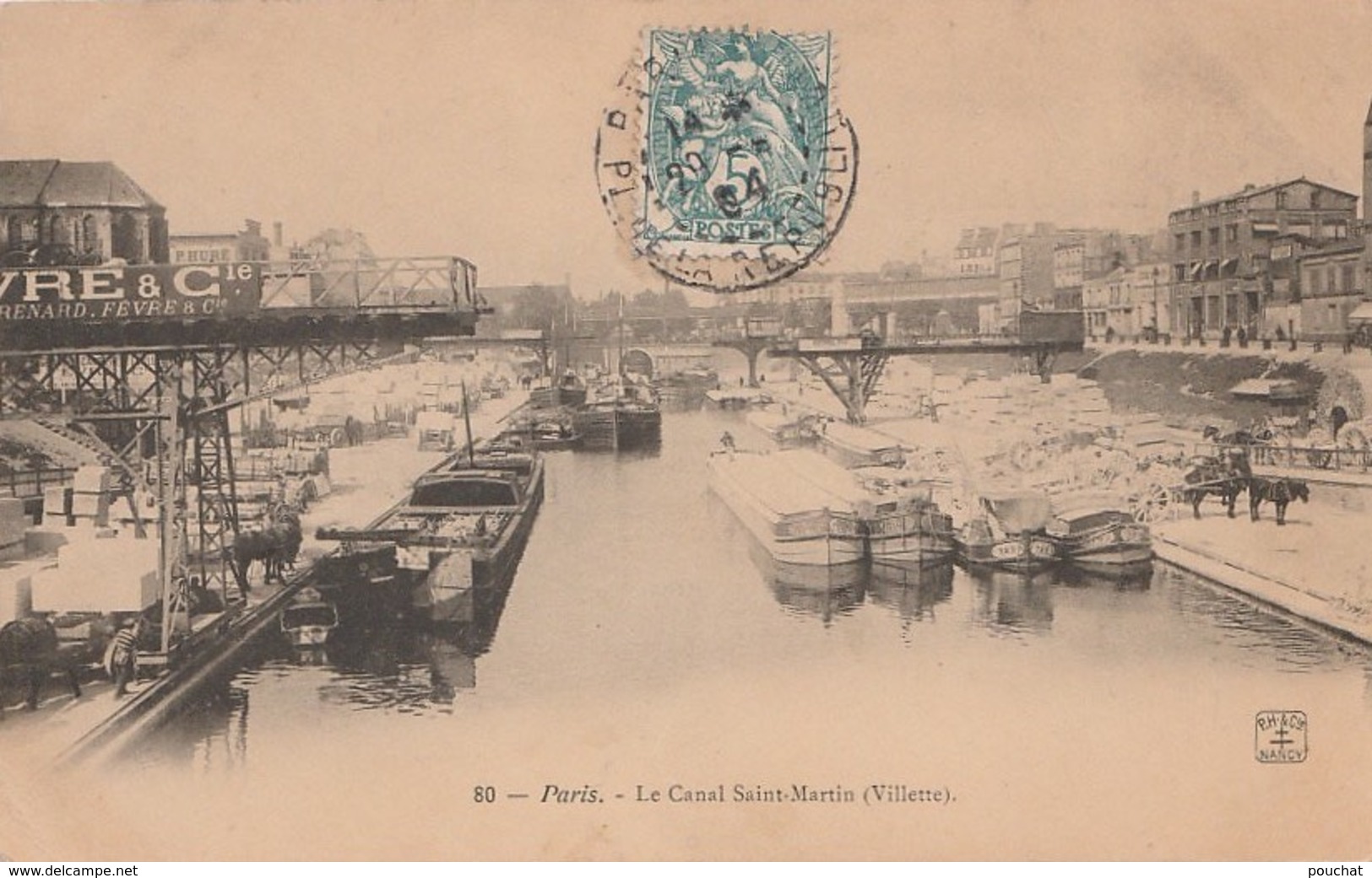 H28- 75) PARIS - LE CANAL SAINT MARTIN (VILETTE) - Le Anse Della Senna