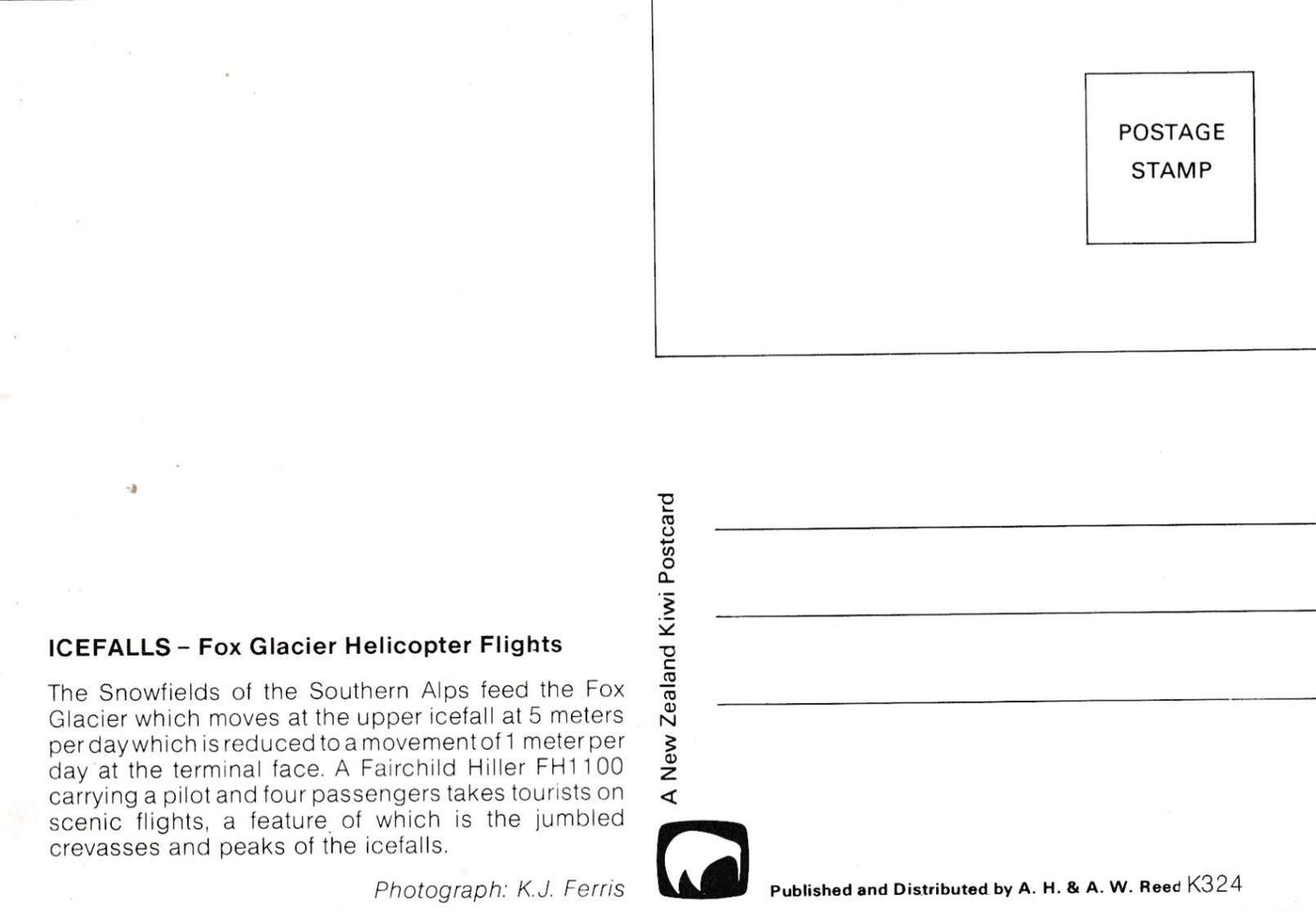 Modern Post Card Of Fox Glacier Helicopter Flights,Fox Glacier, West Coast, New ZealandA29. - Nouvelle-Zélande