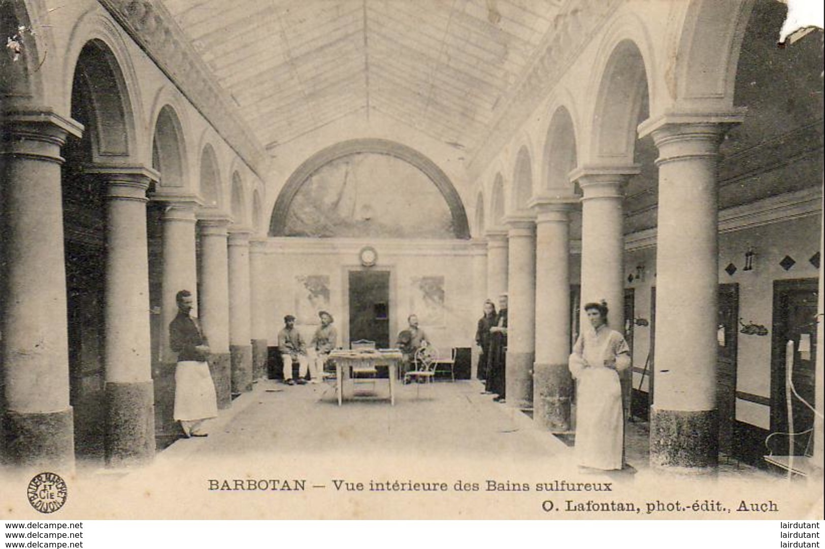 D32  BARBOTAN LES THERMES  Vue Intérieure Des Bains Sulfureux   ..... - Barbotan