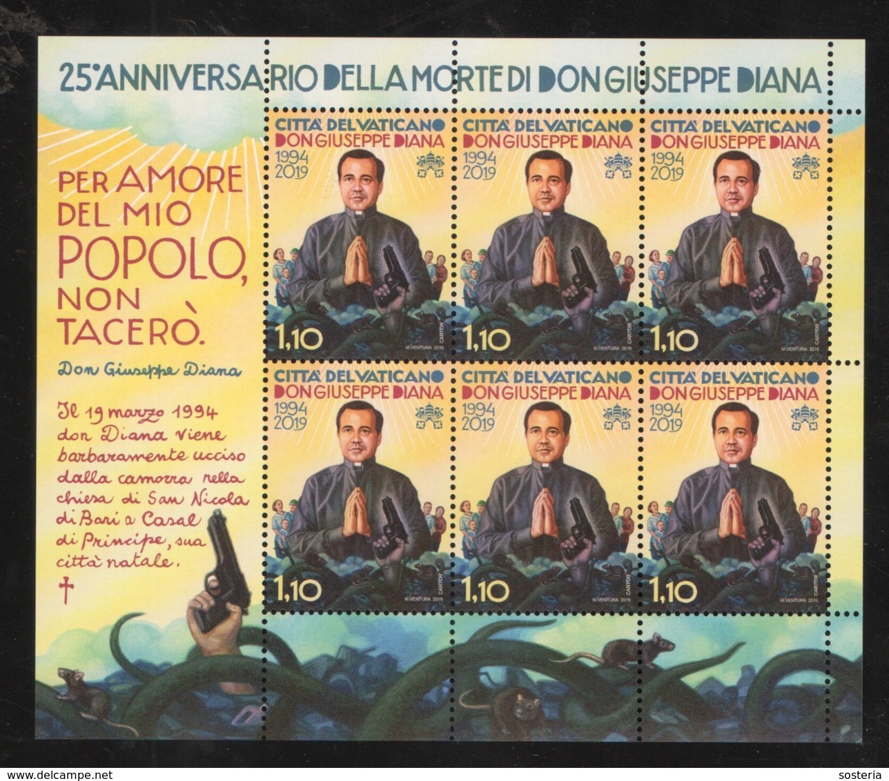 2019 - VATICANO - S19L - SET OF 6 STAMPS ** - Nuevos