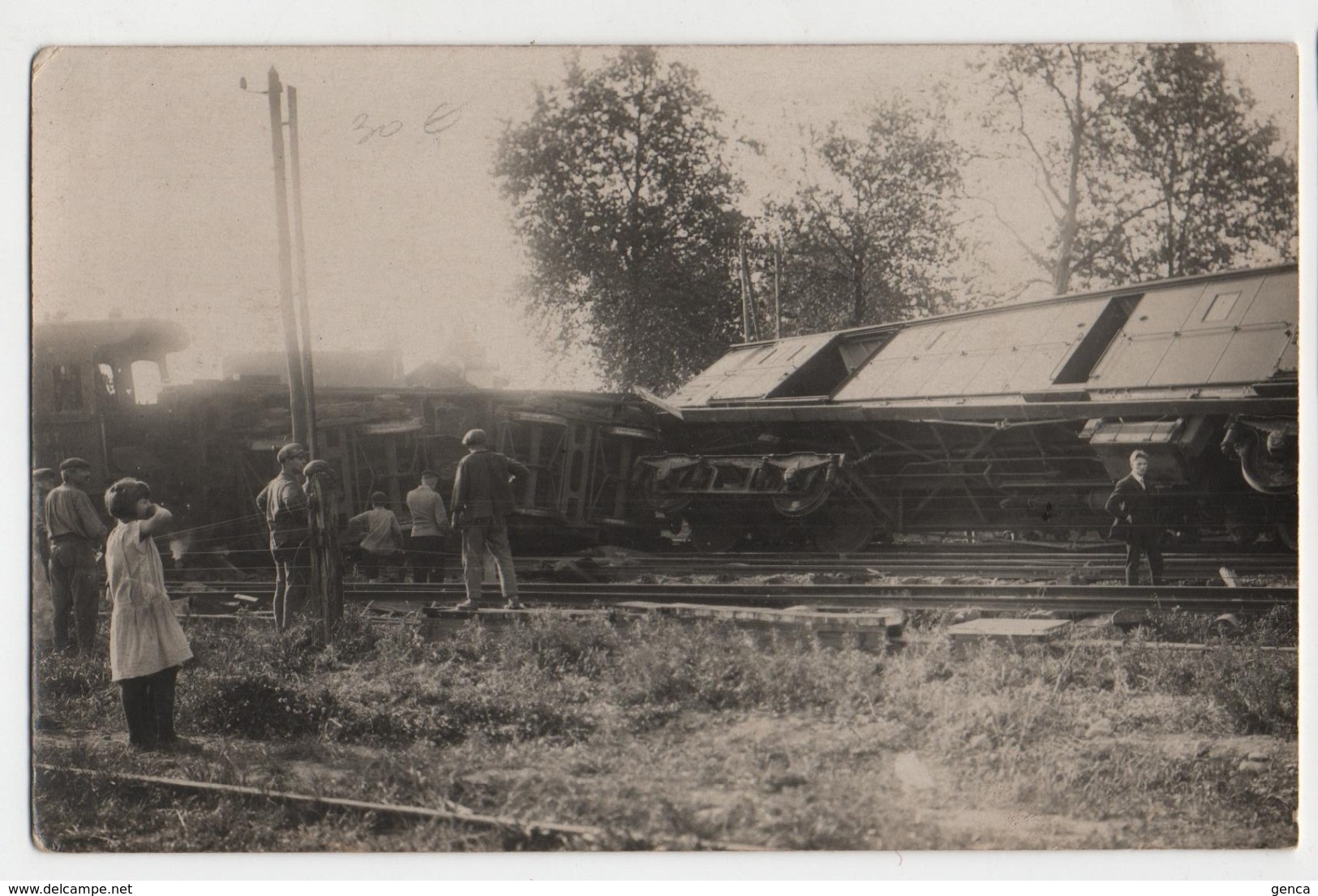 JUSSEY GARE ,Déraillement D'un Train  Vers 1925 - Other & Unclassified