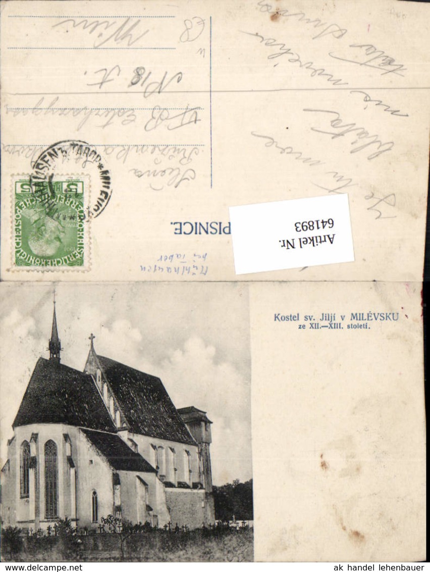 641893,Kostel Jilji V Milevsku Kirche B&ouml;hmen M&uuml;hlhausen B. Tabor - Non Classificati