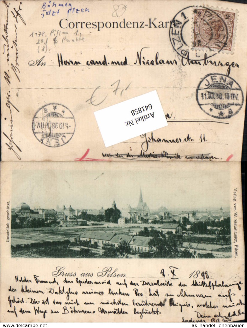 641858,Pilsen Plzen 1898 - Unclassified