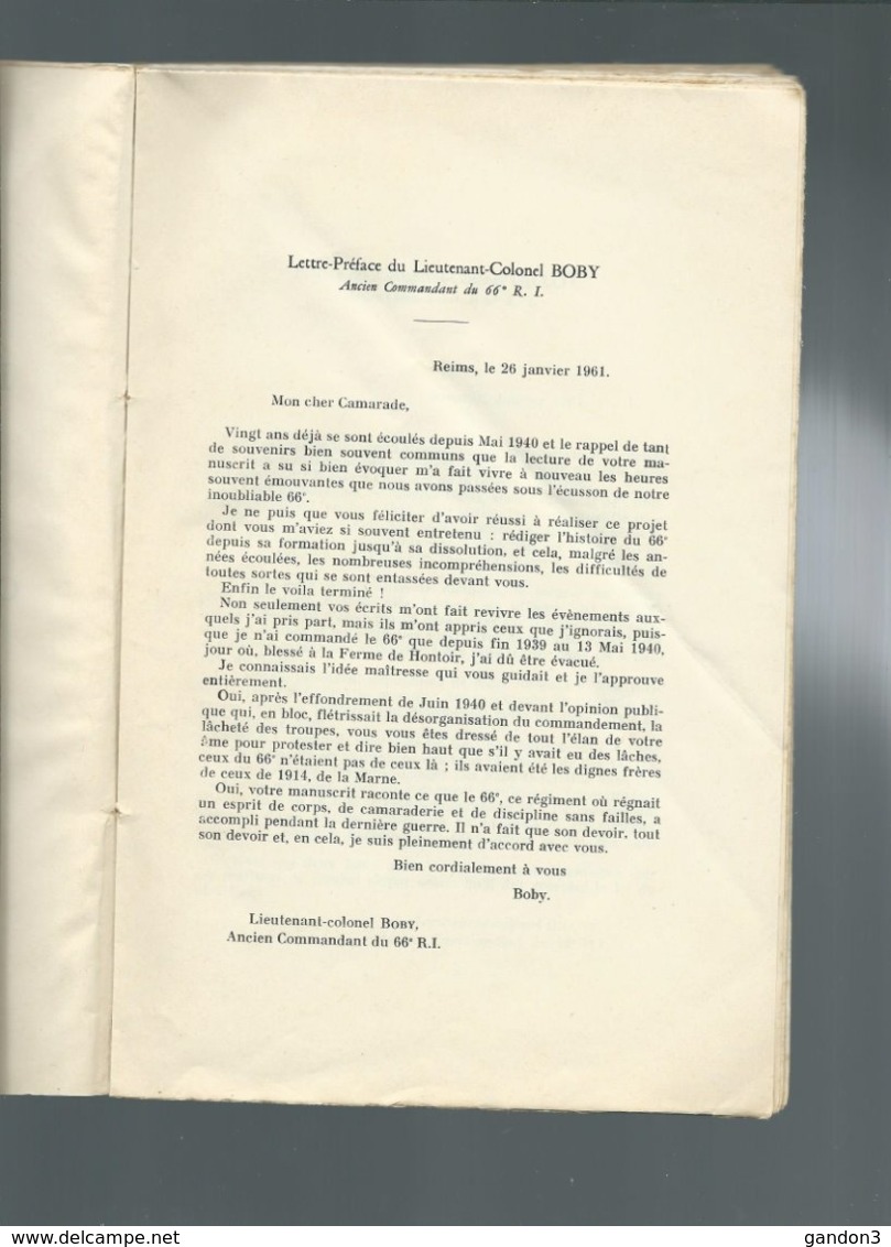 LIVRE  Intitulé : LES 66ème Et 90ème R.I. Au Combat En 1939-1940- Carnet De Route D'un Officier - J. DALAT - - 1939-45