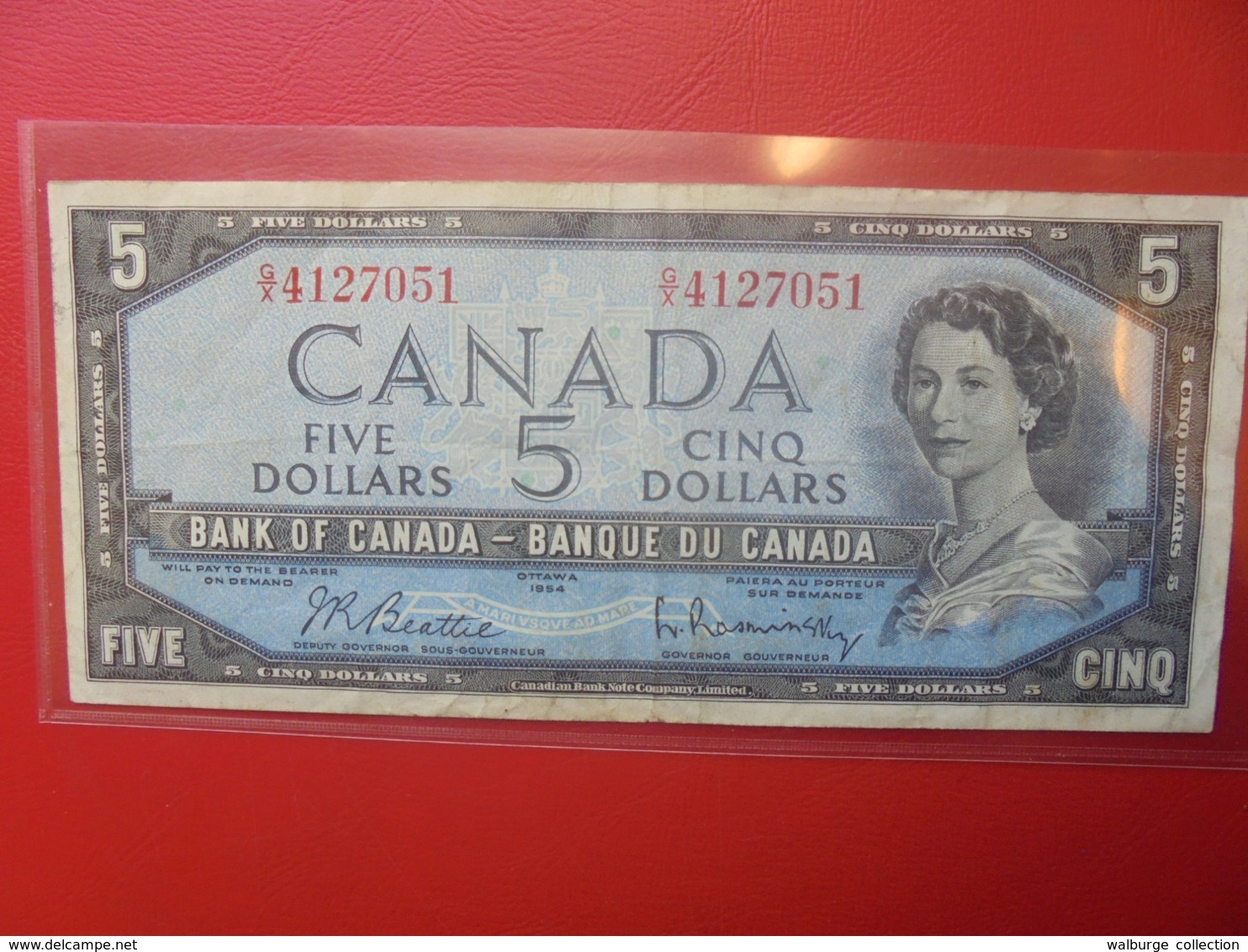 CANADA 5$ 1954 CIRCULER (B.9) - Canada