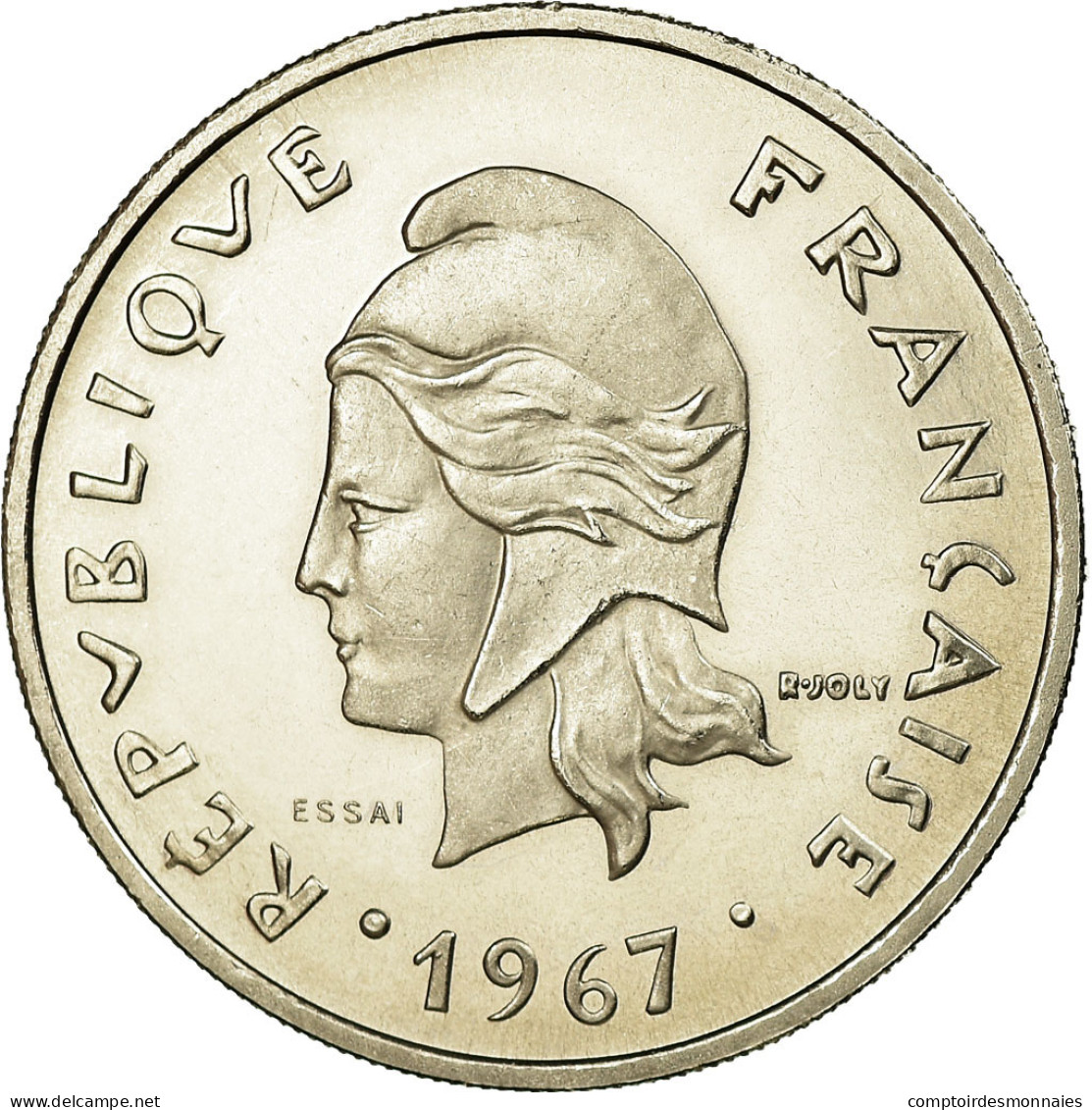 Monnaie, Nouvelle-Calédonie, 20 Francs, 1967, Paris, ESSAI, SPL, Nickel, KM:E12 - Nieuw-Caledonië