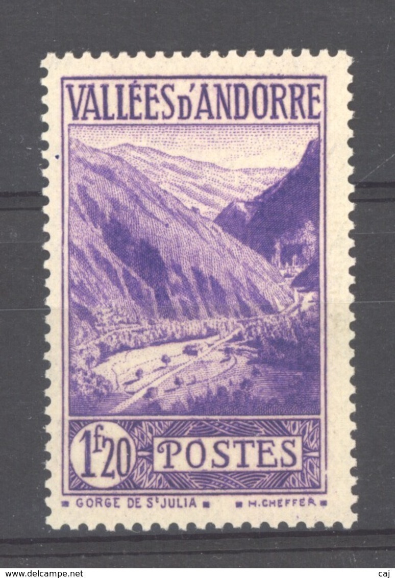 Andorre  :  Yv  76  ** - Neufs