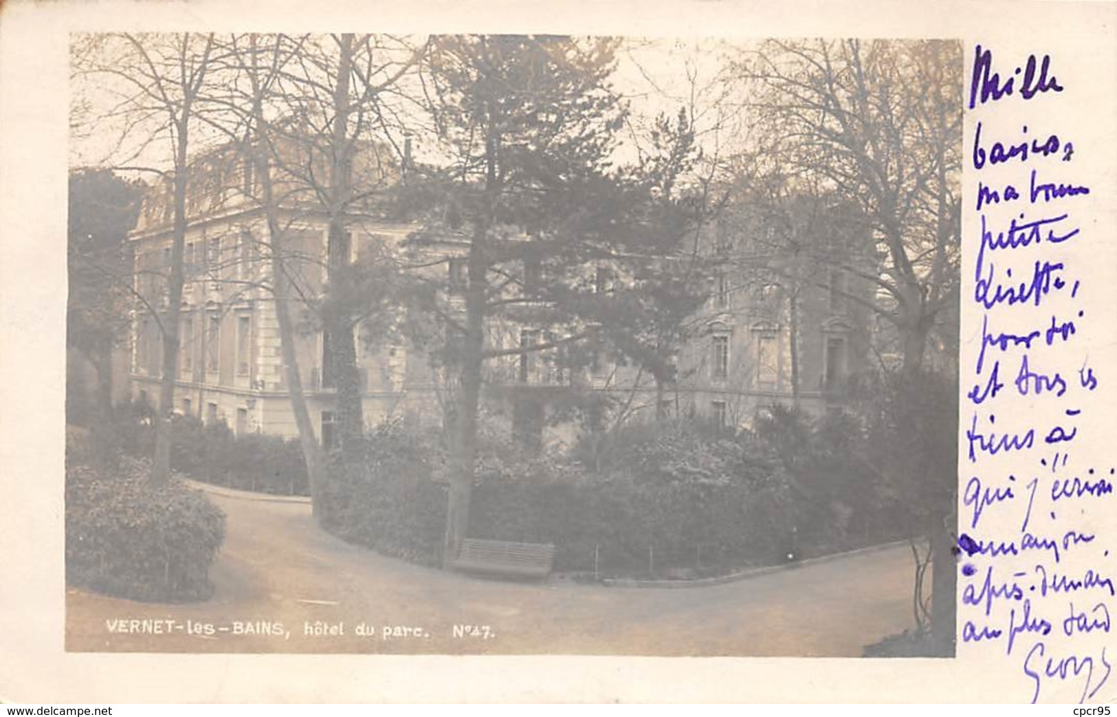 66 .n°106346 .  Vernet Les Bains .hotel Du Parc .jardin . - Autres & Non Classés