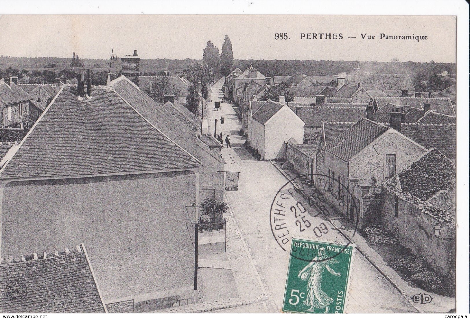Carte 1909 PERTHES / VUE PANORAMIQUE - Perthes