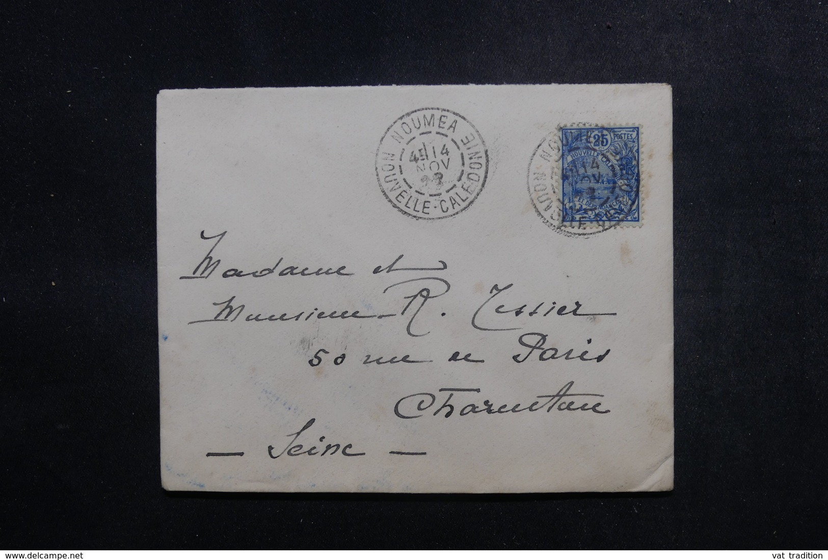 NOUVELLE CALÉDONIE - Enveloppe De Nouméa Pour La France En 1923, Affranchissement Plaisant - L 47878 - Covers & Documents