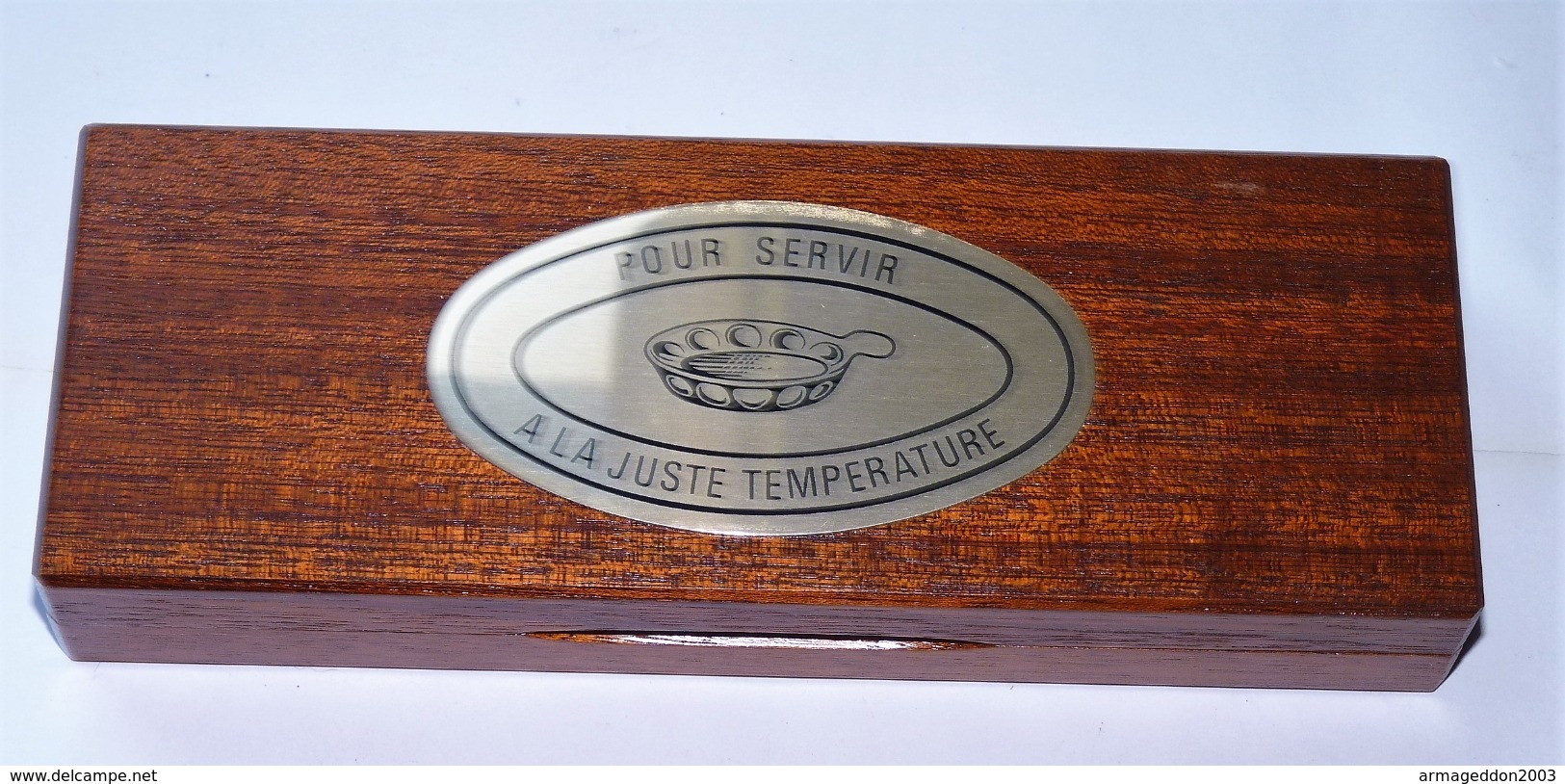 THERMOMÈTRE A VIN DANS SON COFFRET EN BOIS ET SON EMBALLAGE ETAT NEUF - Other & Unclassified