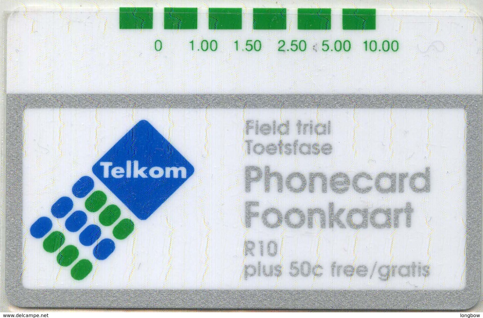 South Africa Telcom Trial Card R10 Mint - Sudafrica