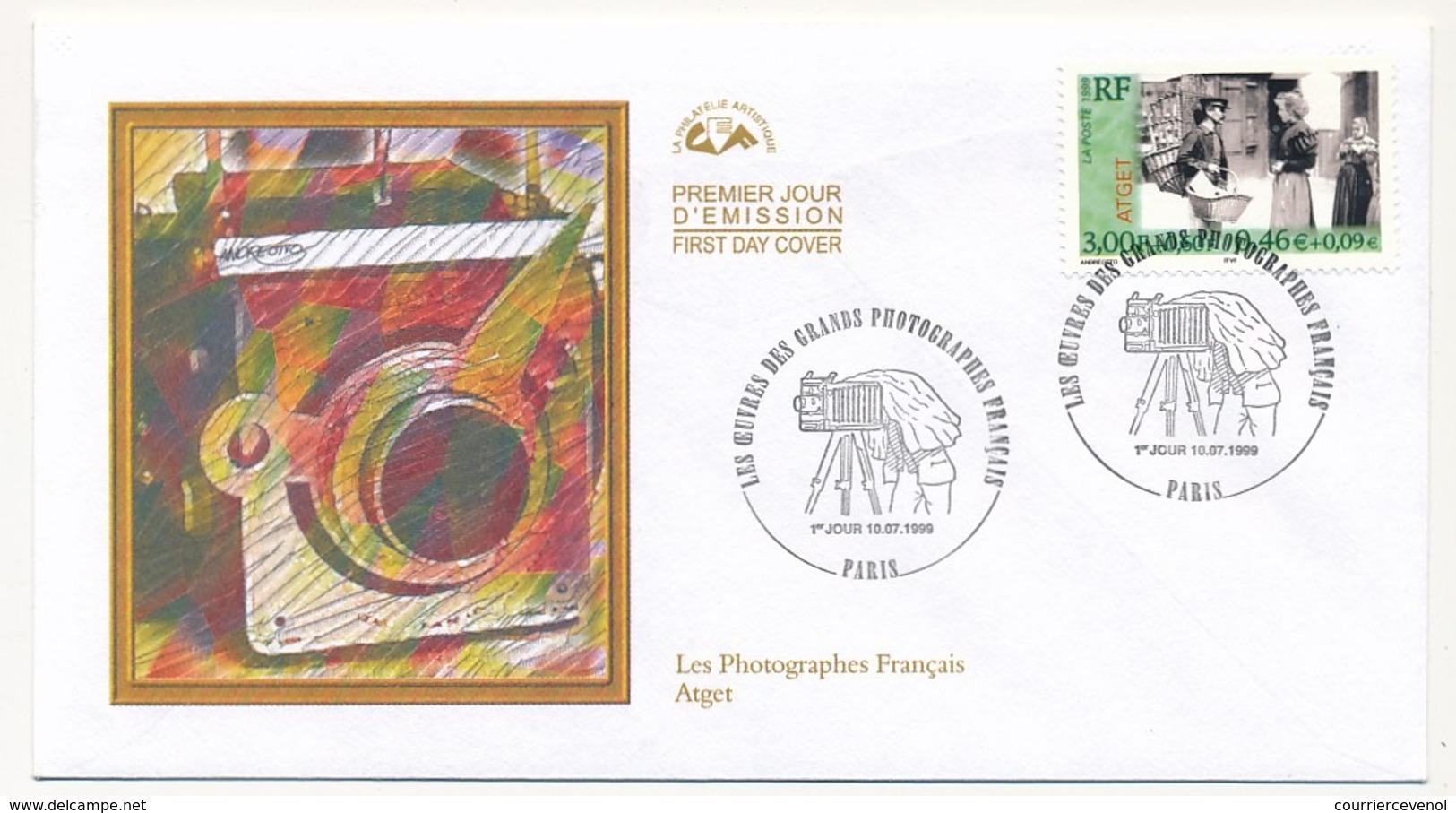 FRANCE - 6 Enveloppes FDC - Les Oeuvres Des Grands Photographes Français - PARIS - 10 Juillet 1999 - 1990-1999