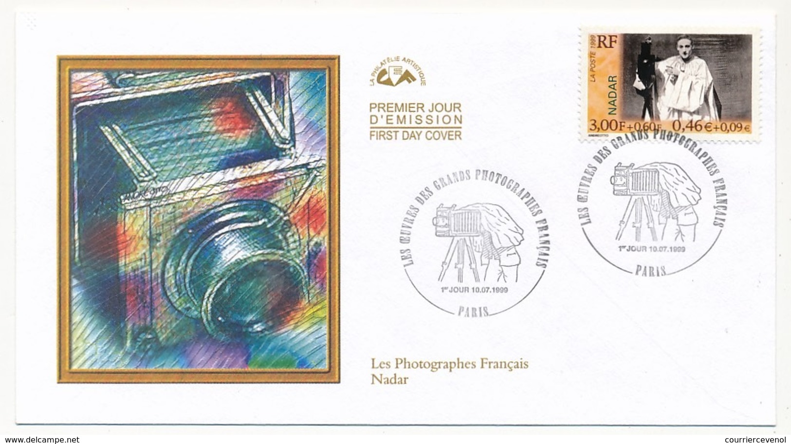 FRANCE - 6 Enveloppes FDC - Les Oeuvres Des Grands Photographes Français - PARIS - 10 Juillet 1999 - 1990-1999