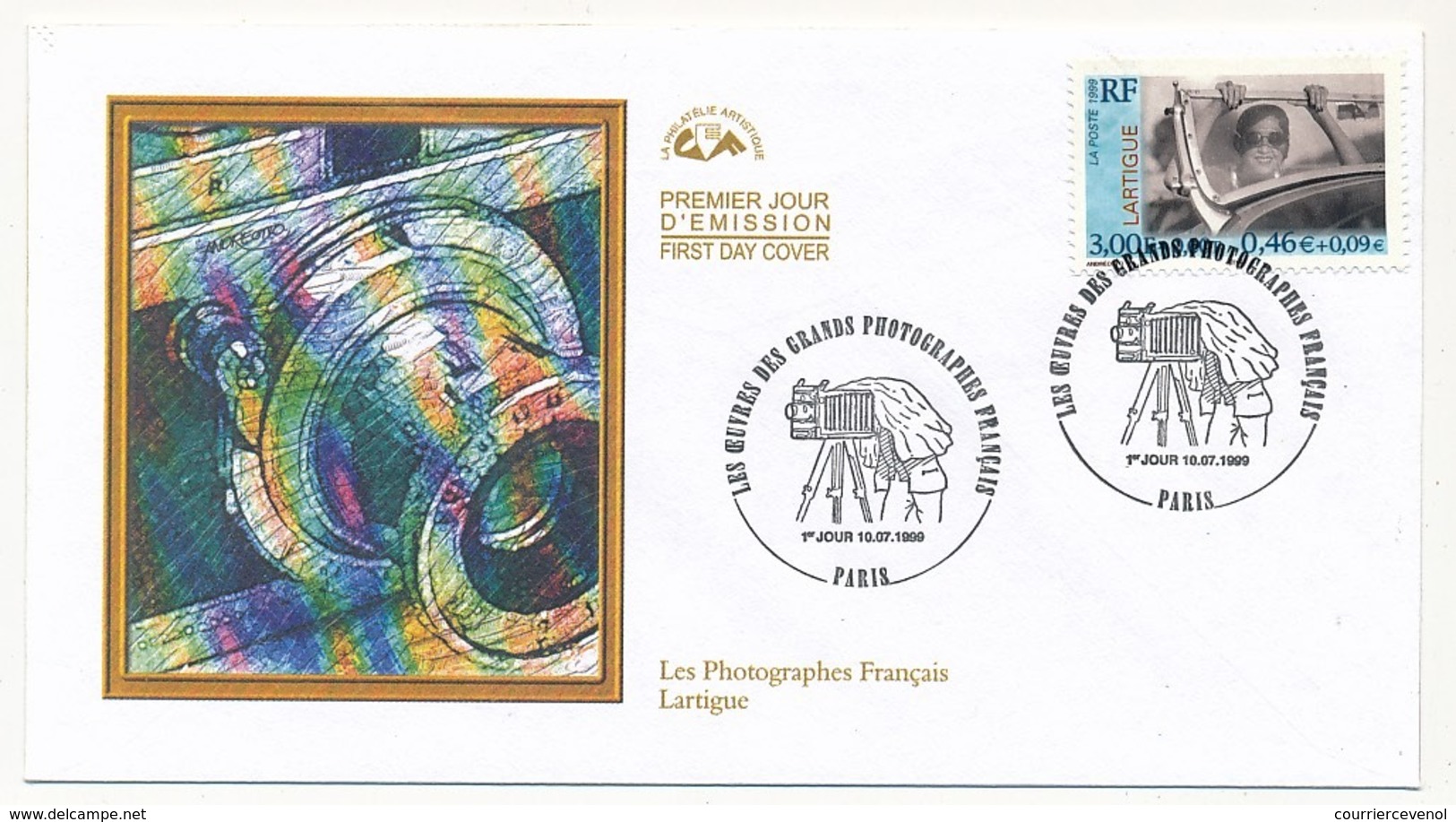 FRANCE - 6 Enveloppes FDC - Les Oeuvres Des Grands Photographes Français - PARIS - 10 Juillet 1999 - 1990-1999