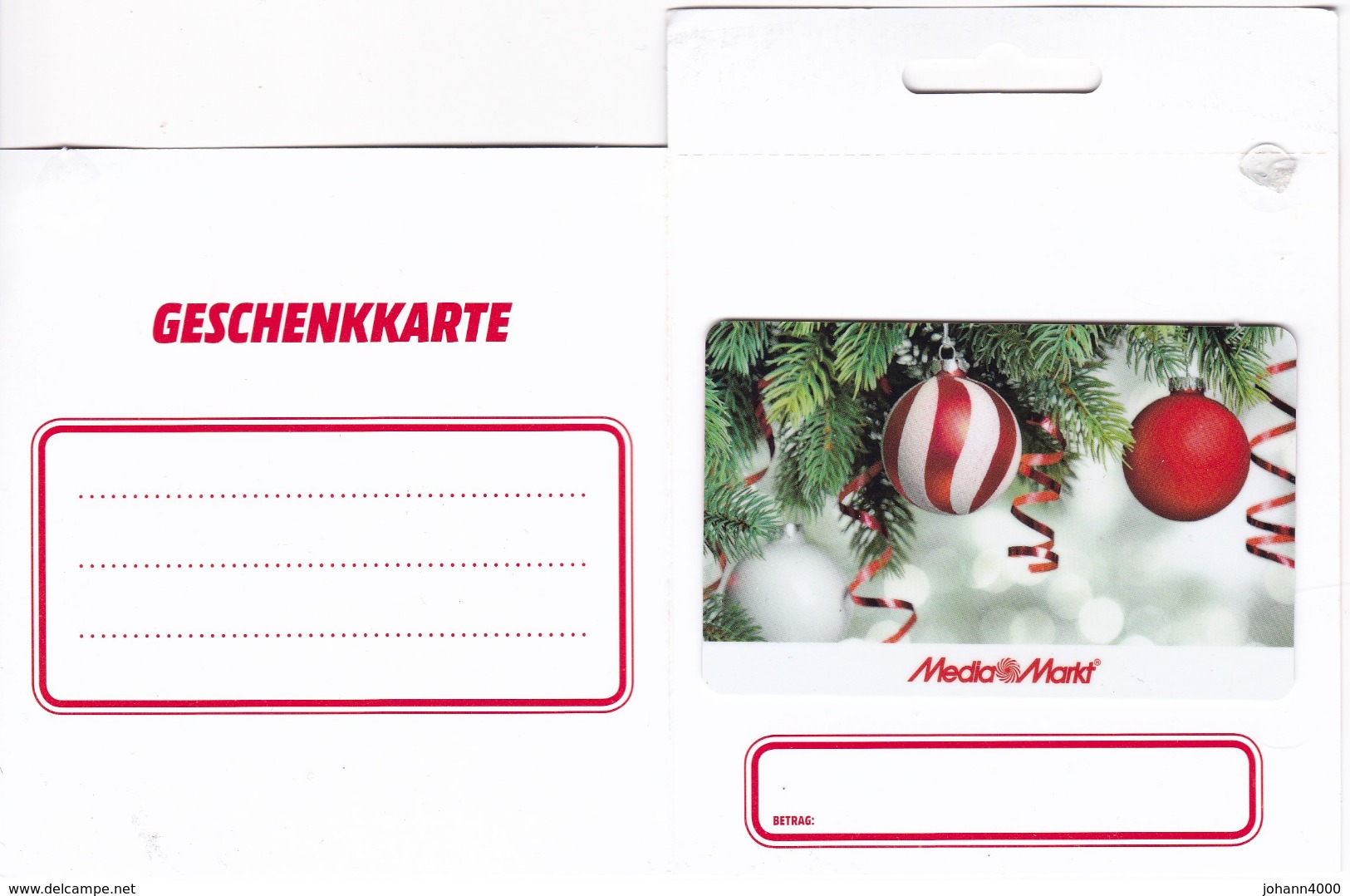 Geschenkkarte Media Markt Deutschland Card Gift - Gift Cards