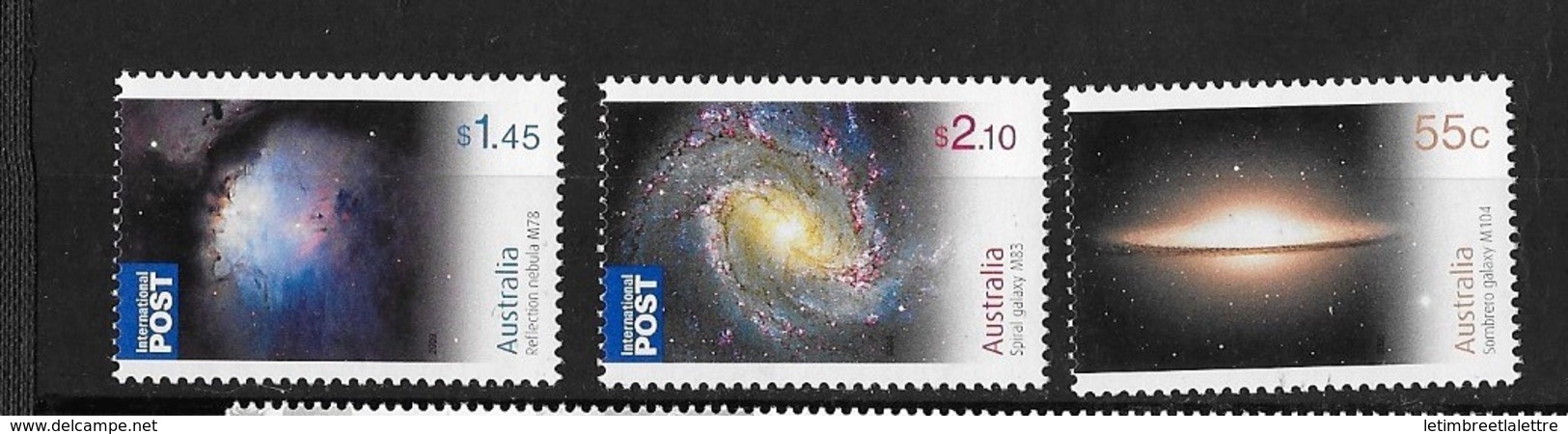 Australie N°3143 à 3145** Année Internationale De L'astronomie Galaxie - Astronomy