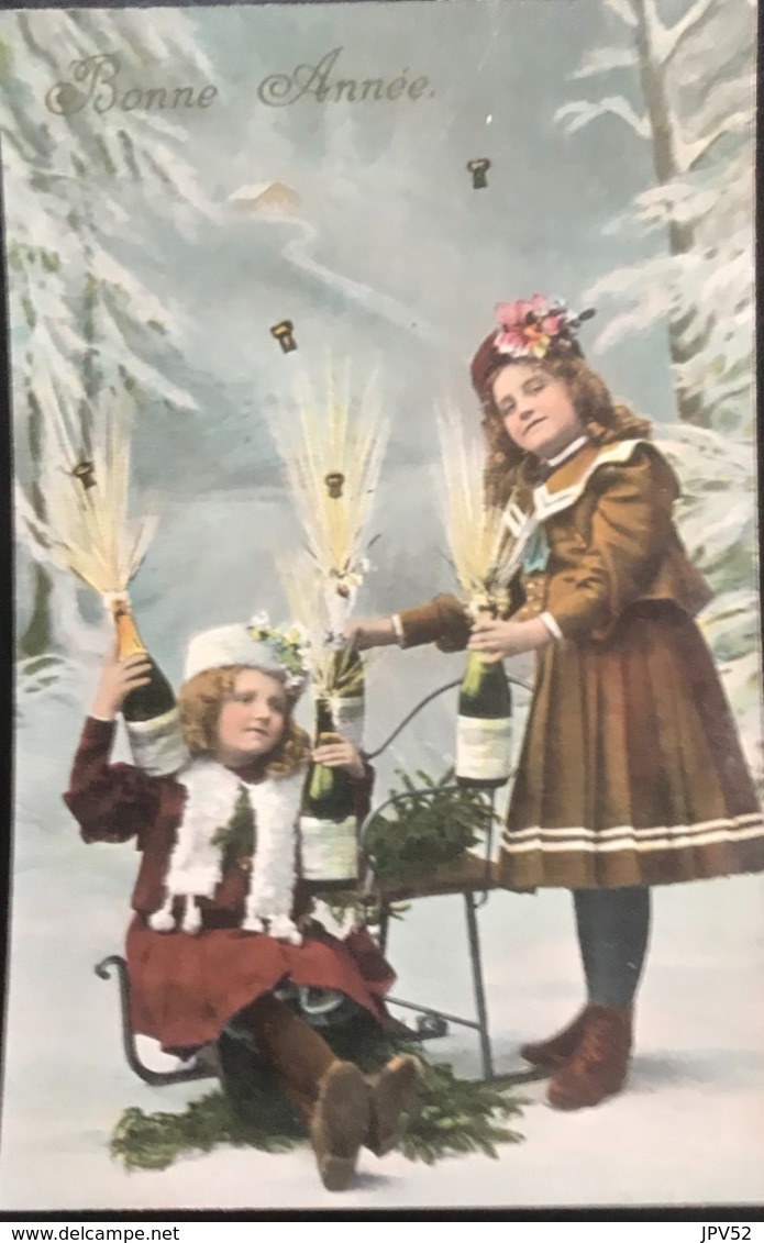 (1894) Bonne Année - Twee zusjes en veel Champagne