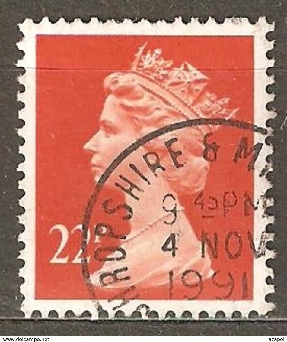 Great Britain: 1 Used Stamp From A Set, 1990, Mi#1285(2) - Série 'Machin'
