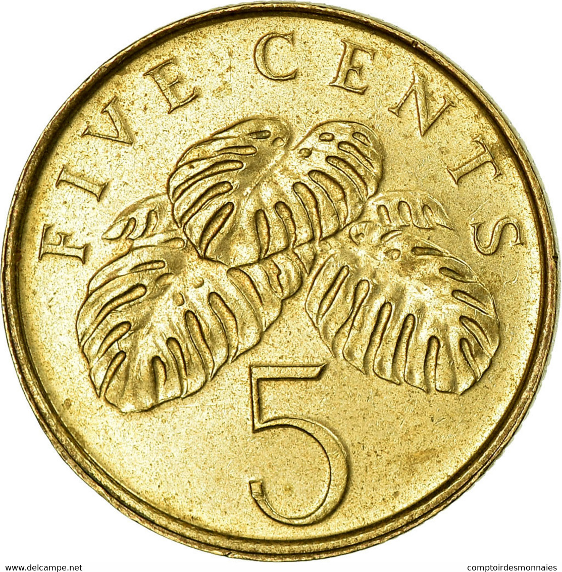 Monnaie, Singapour, 5 Cents, 2001, Singapore Mint, TTB, Aluminum-Bronze, KM:99 - Singapore