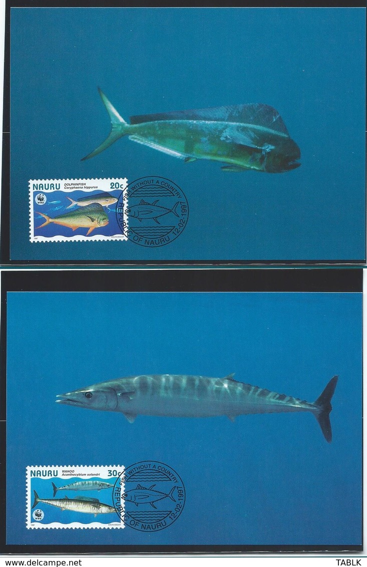 WWF-NAURU- OCEANIE - FISH- Stamps +4 FDC + 4 MAX - THEMA DIEREN - WILD LIFE - ANIMALS - VISSEN - Nauru