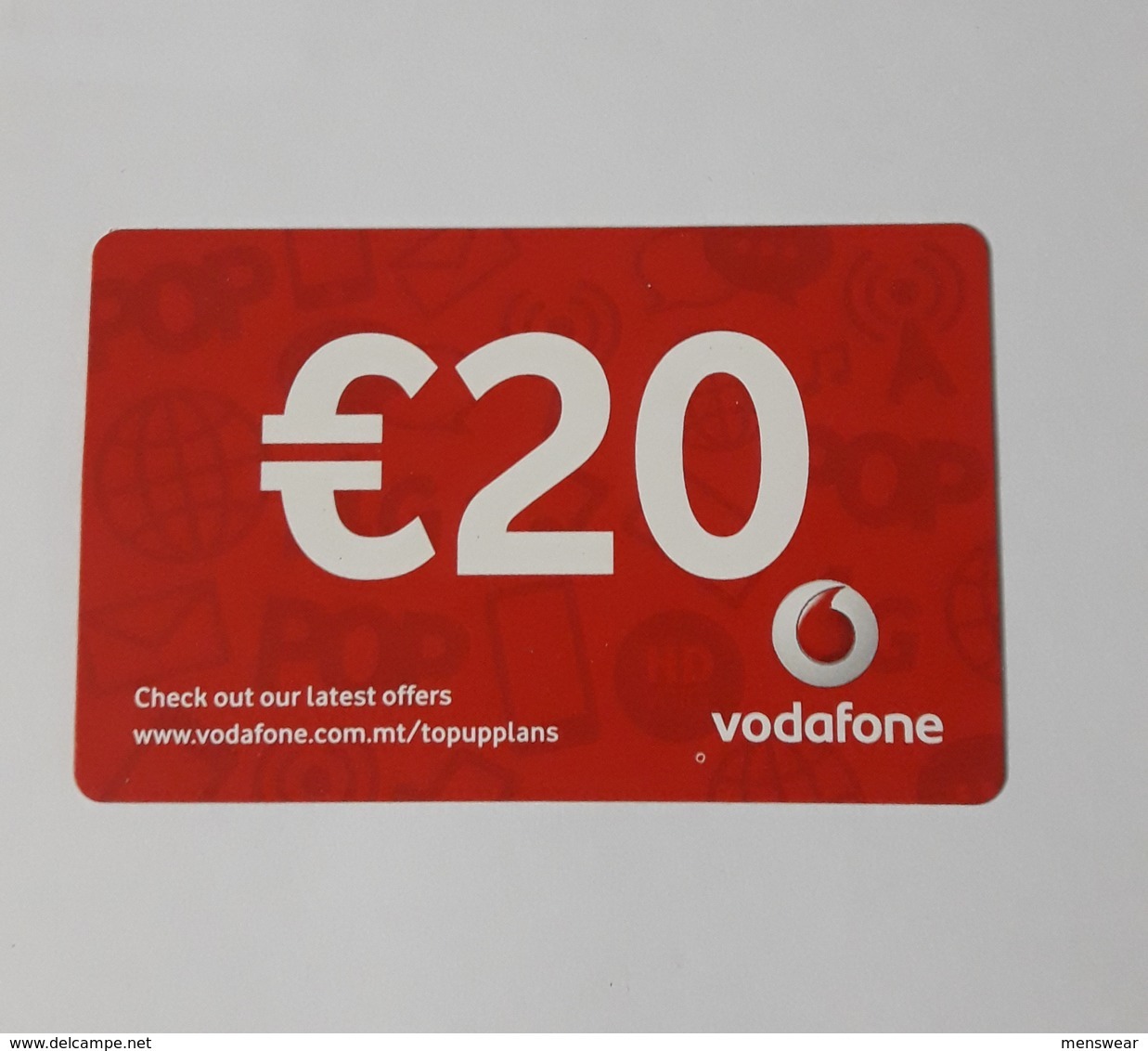 MALTA - VODAFONE  PHONECARD  20  EUROS   2019 - Malta