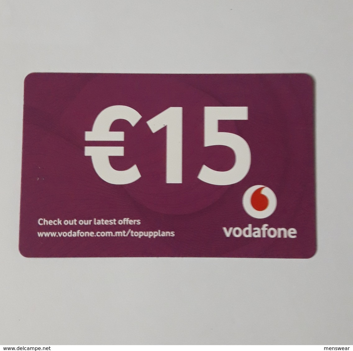 MALTA - VODAFONE  PHONECARD  15  EUROS   2019 - Malta