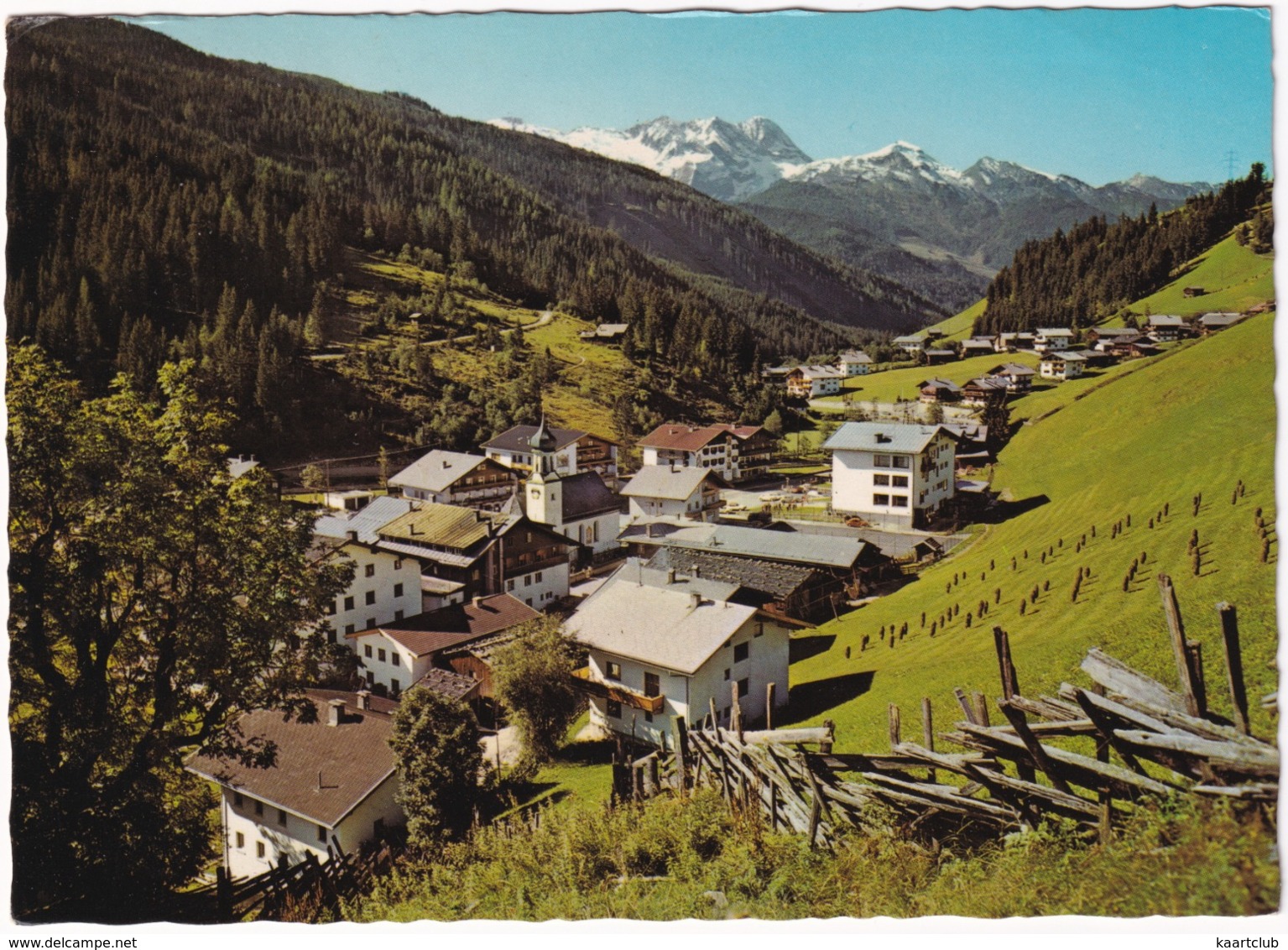 Gerlos, 1247 M - Blick Gegen Brandbergkolm, 2701 M - Zillertal, Tirol - (Austria) - Gerlos