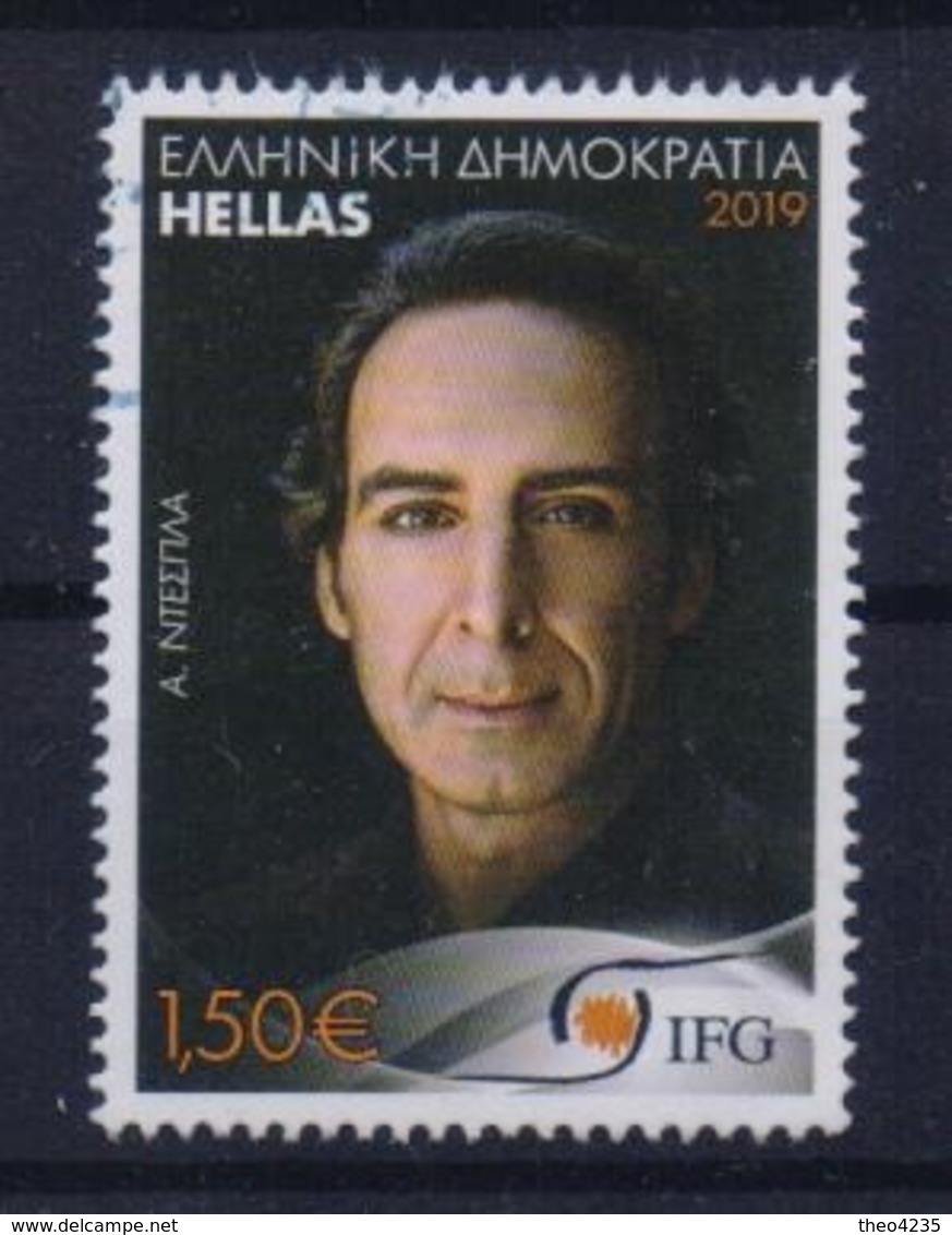 GREECE STAMPS 2019/FAMOUS PERSONALITIES/A,DESPLA(1,5 Euro) -7//10/19-USED - Usati