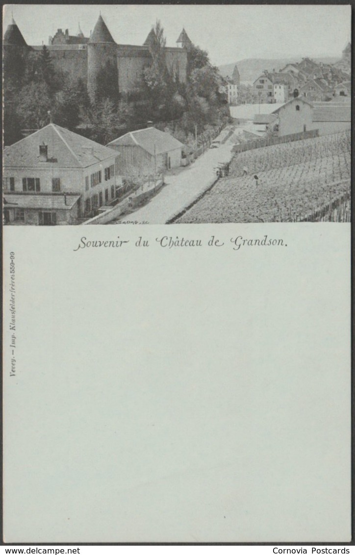 Souvenir De Château De Grandson, Vaud, 1899 - Klausfelder Frères CPA - Grandson