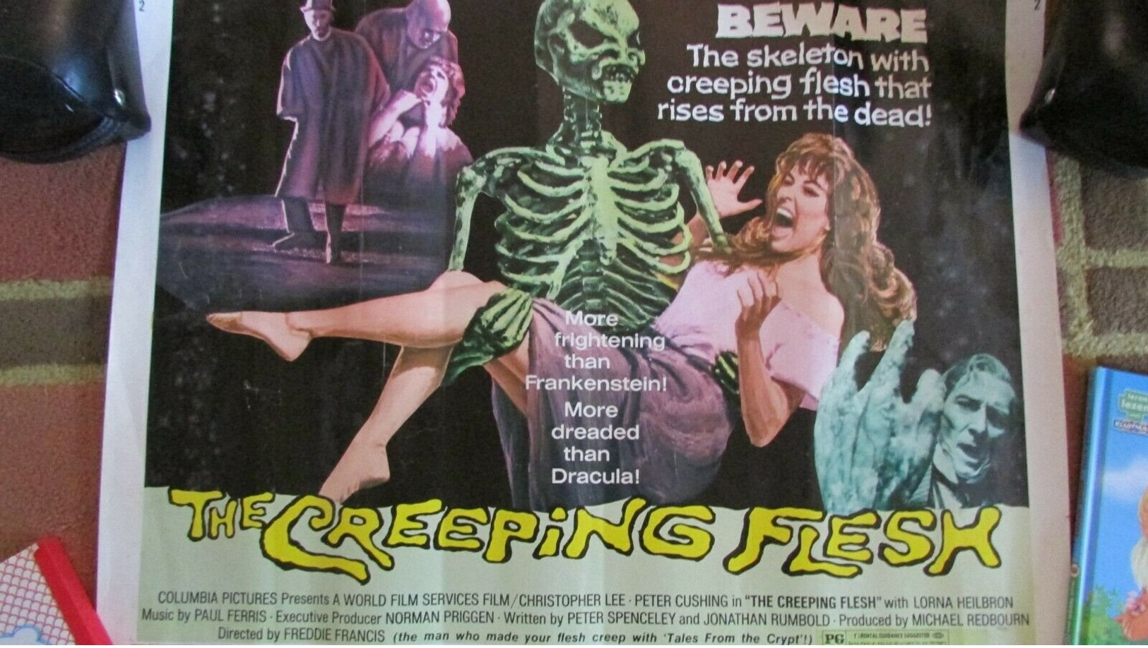 1972 The Creeping Flesh Movie Poster Peter Cushing Christopher Lee - Afiches