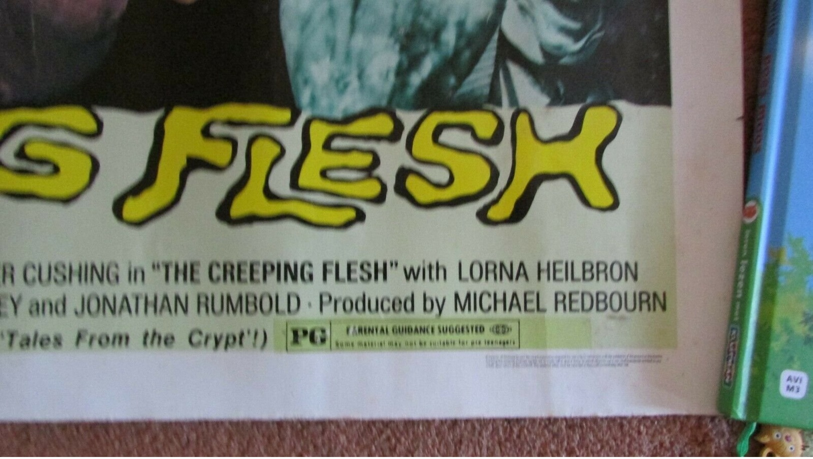 1972 The Creeping Flesh Movie Poster Peter Cushing Christopher Lee - Manifesti