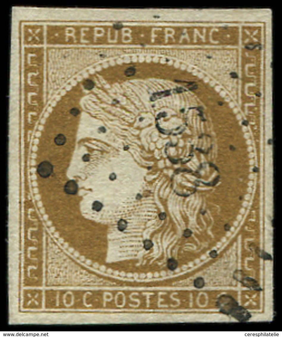 EMISSION DE 1849 - 1a   10c. Bistre-brun, Oblitéré PC 1583, TTB - 1849-1850 Cérès