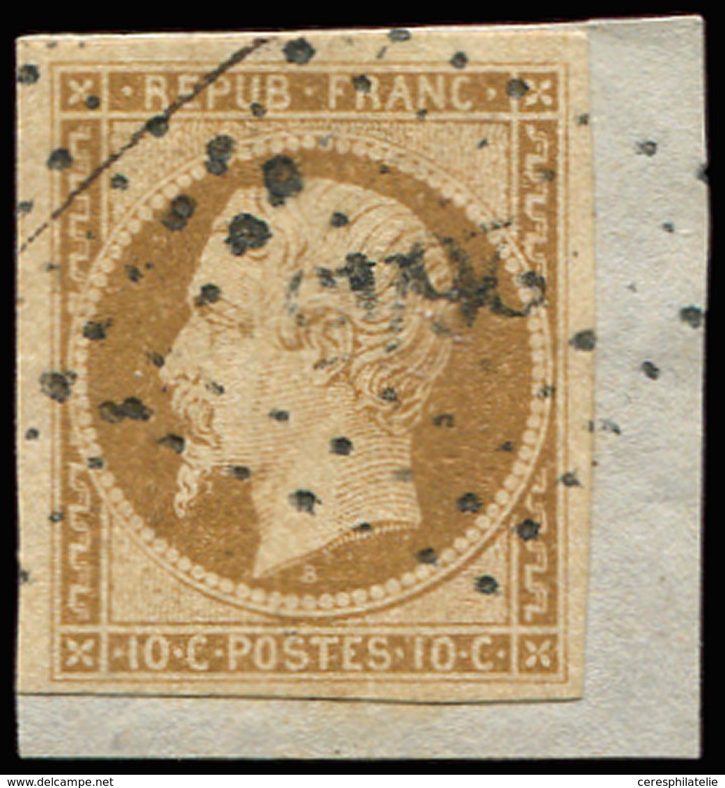 PRESIDENCE - 9    10c. Bistre-jaune, Obl. PC S. Fragt, TB - 1852 Luigi-Napoleone