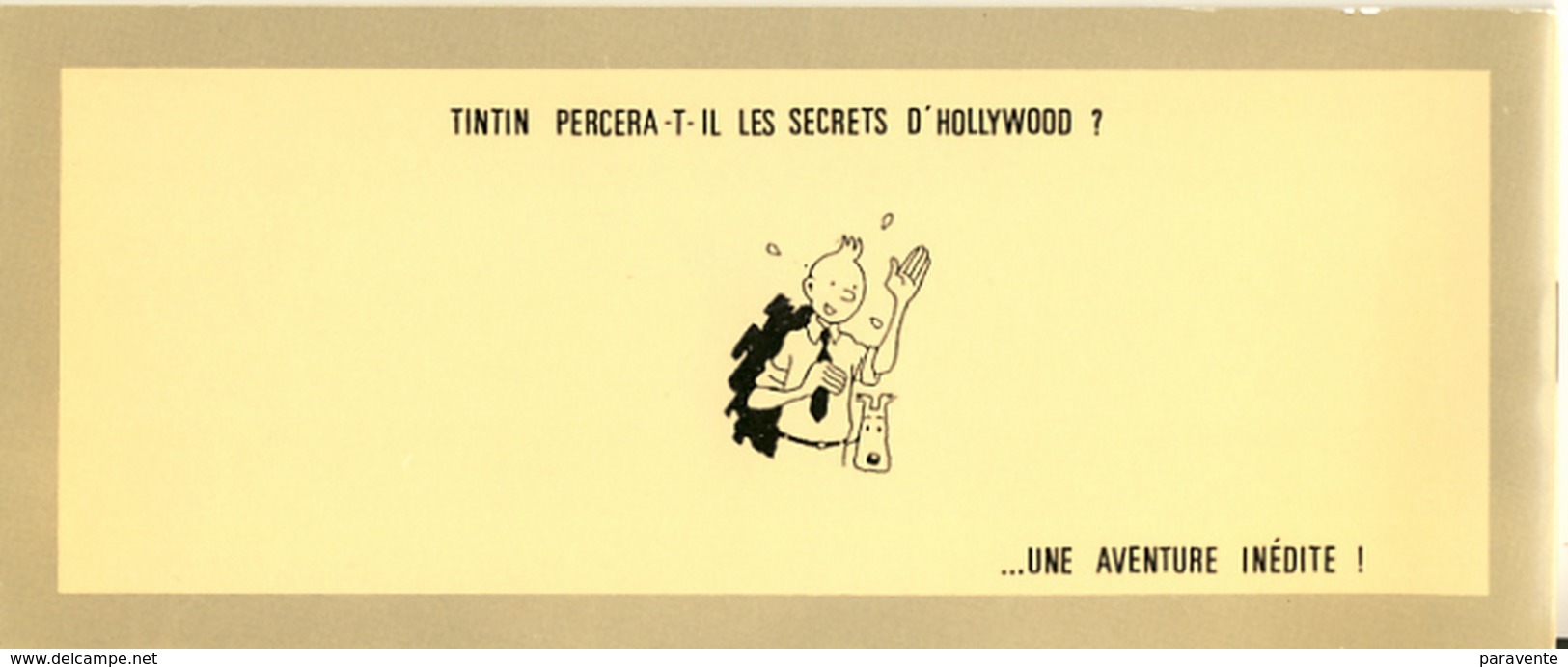 TINTIN : Album TINTIN à HOLLYWOOD - Hergé