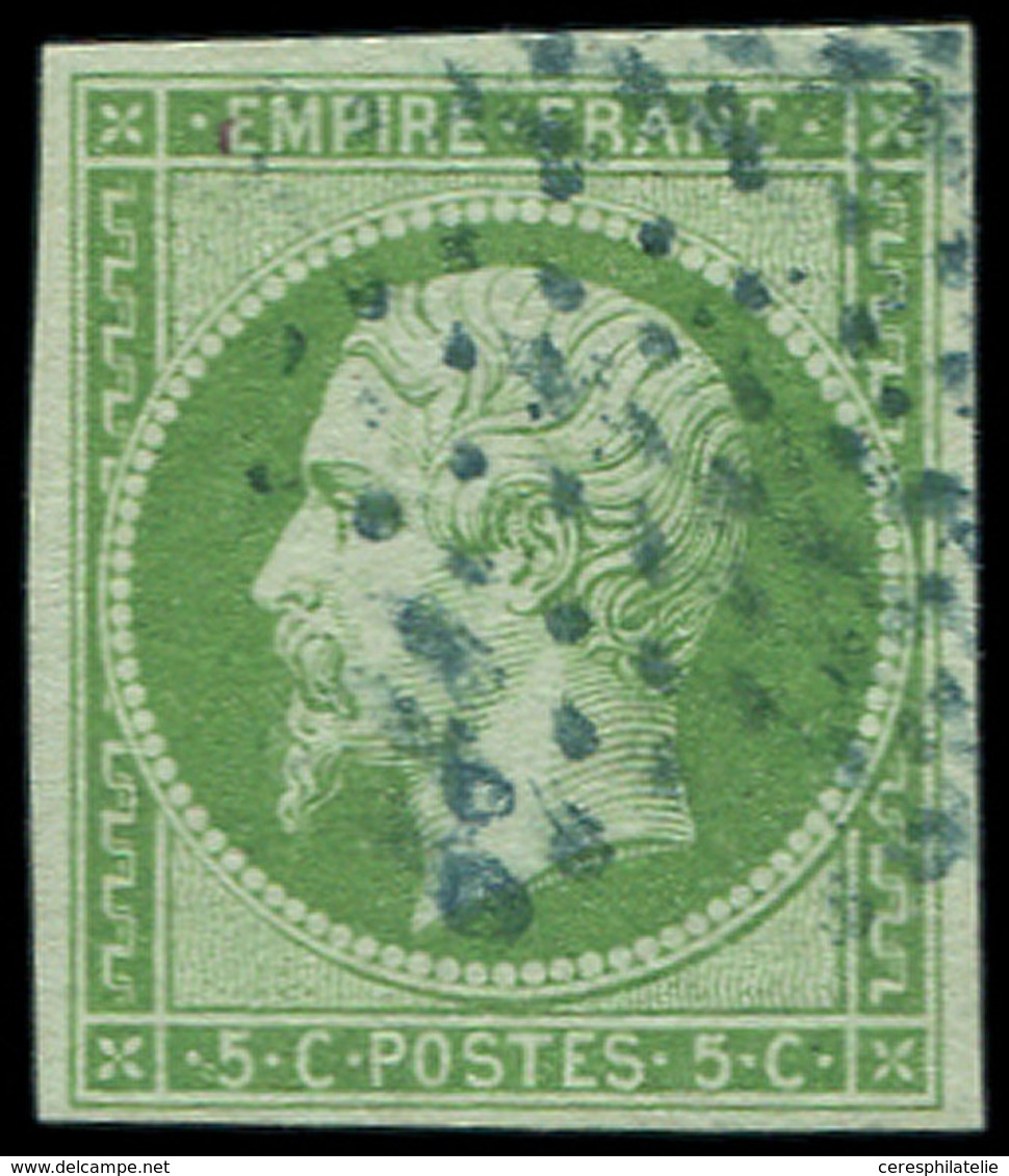 EMPIRE NON DENTELE - 12    5c. Vert, Obl. ETOILE BLEUE, TB - 1853-1860 Napoléon III