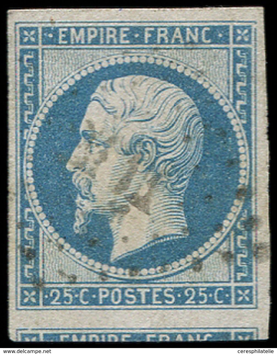 EMPIRE NON DENTELE - 15   25c. Bleu, Oblitéré PC, Voisin En Bas, TTB - 1853-1860 Napoléon III