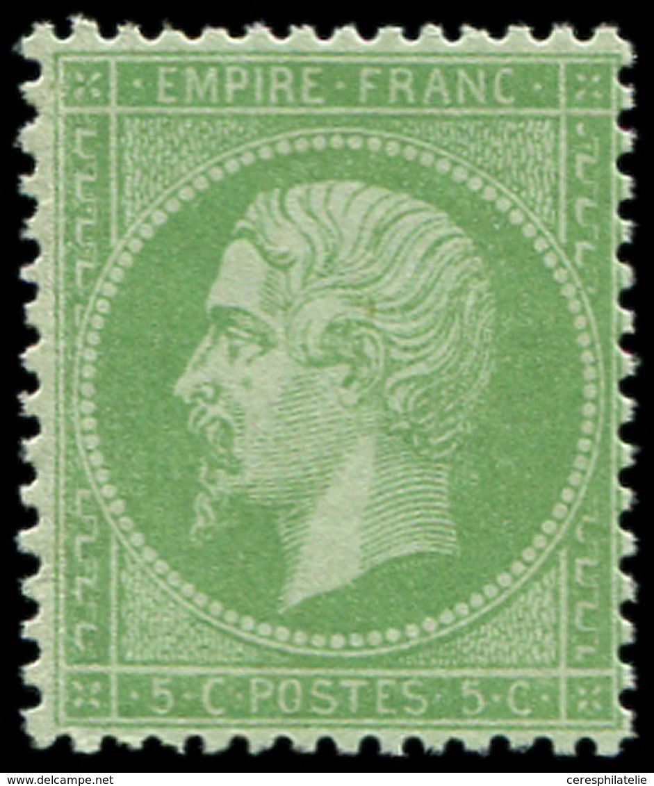 ** EMPIRE DENTELE - 20    5c. Vert, TB - 1862 Napoleone III