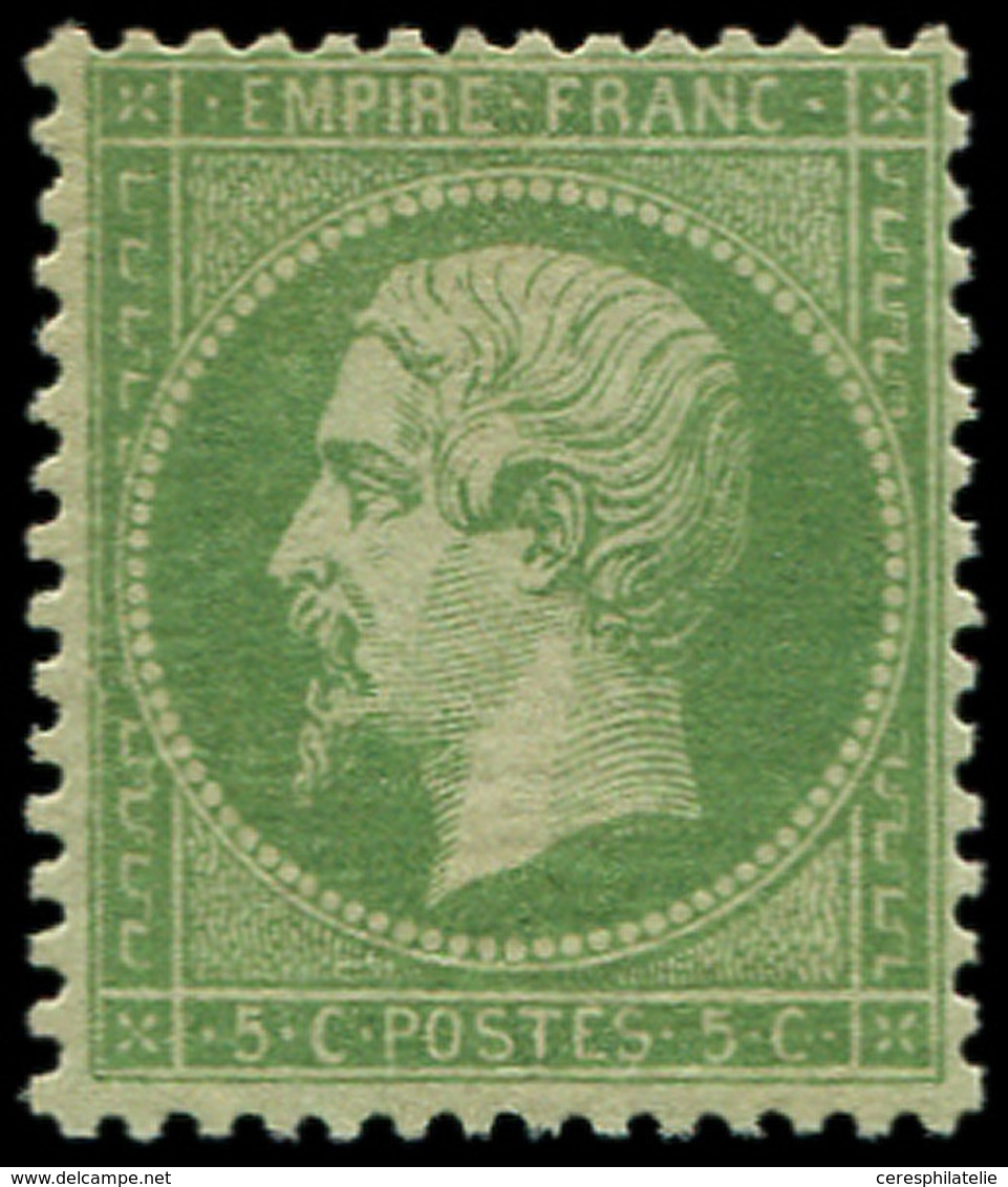 * EMPIRE DENTELE - 20a   5c. Vert Foncé, Frais Et TB - 1862 Napoleone III