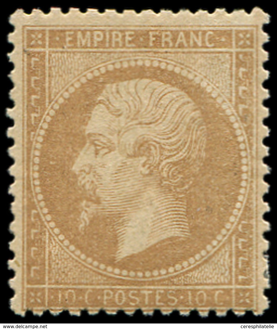 * EMPIRE DENTELE - 21   10c. Bistre, Frais Et TB - 1862 Napoleon III