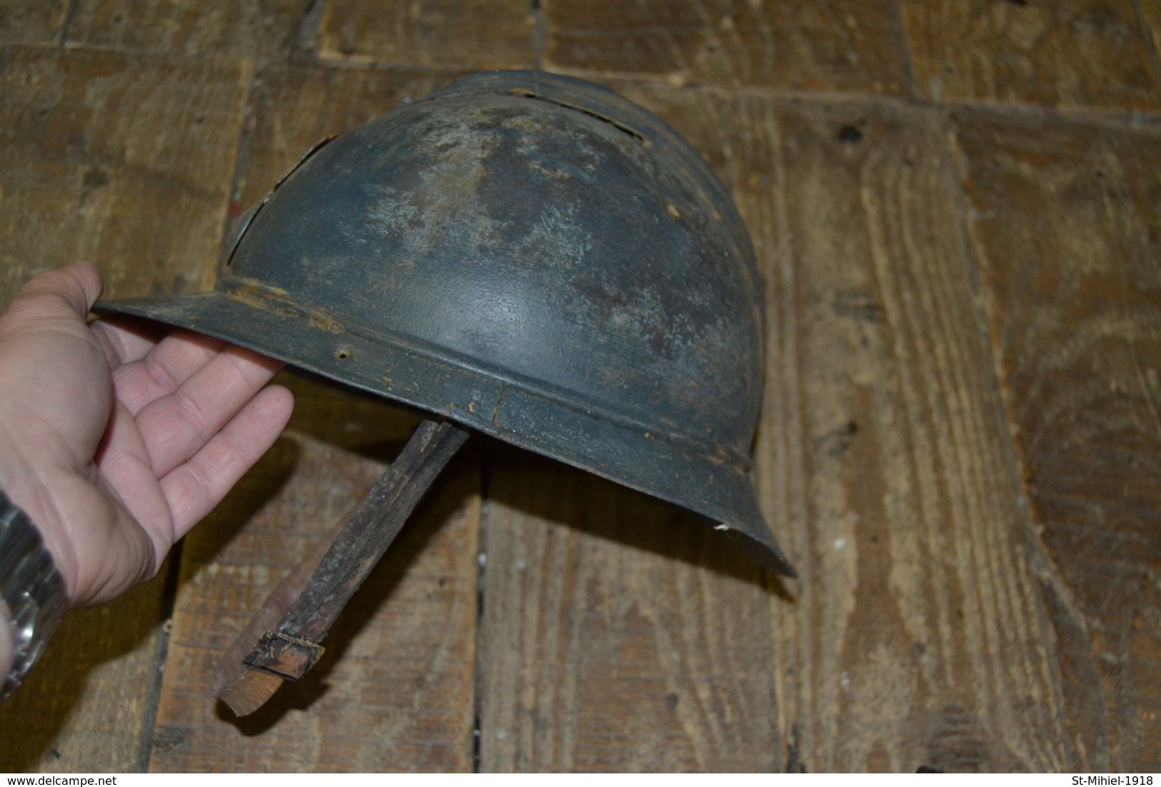 Très Beau Casque Adrian Guerre 14-18 Poilu Verdun Tranchée Fabrication Privée - Headpieces, Headdresses