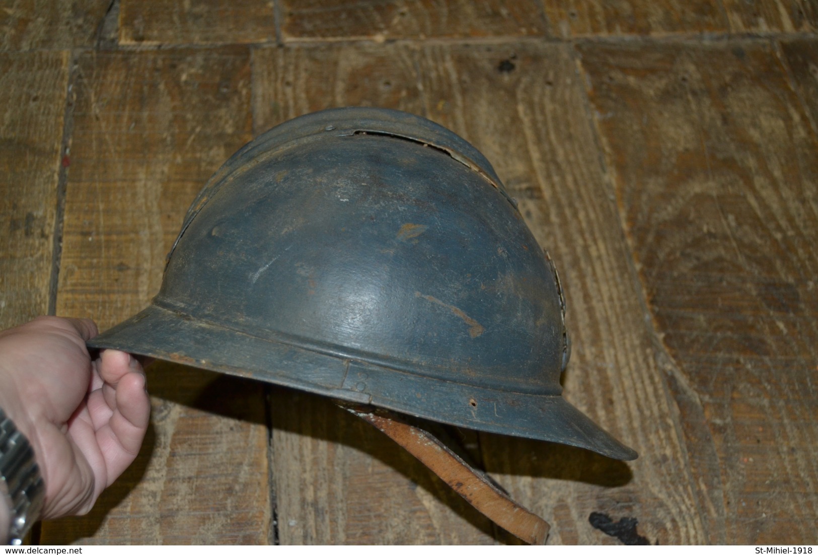 Très Beau Casque Adrian Guerre 14-18 Poilu Verdun Tranchée Fabrication Privée - Headpieces, Headdresses