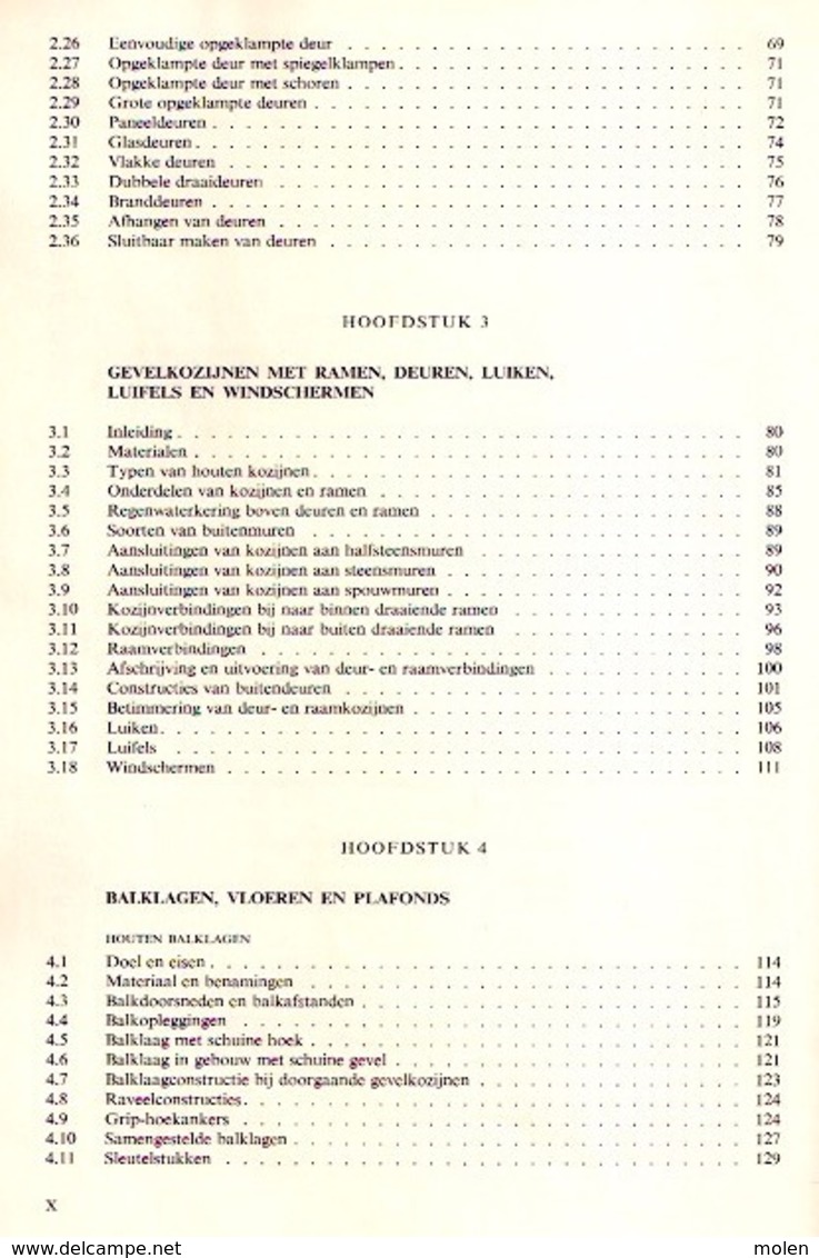 VAKKENNIS TIMMEREN 332blz ©1971 Timmerman Schrijnwerker Houtbewerking HOUT DAKWERK VAK SCHRIJNWERK MENUISERIE Dak Z766 - Sachbücher