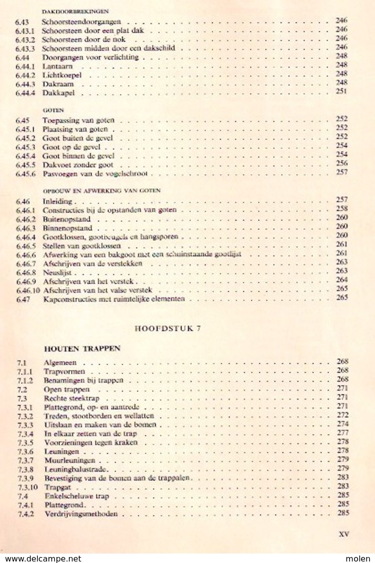 VAKKENNIS TIMMEREN 332blz ©1971 timmerman schrijnwerker houtbewerking HOUT DAKWERK VAK SCHRIJNWERK MENUISERIE dak Z766